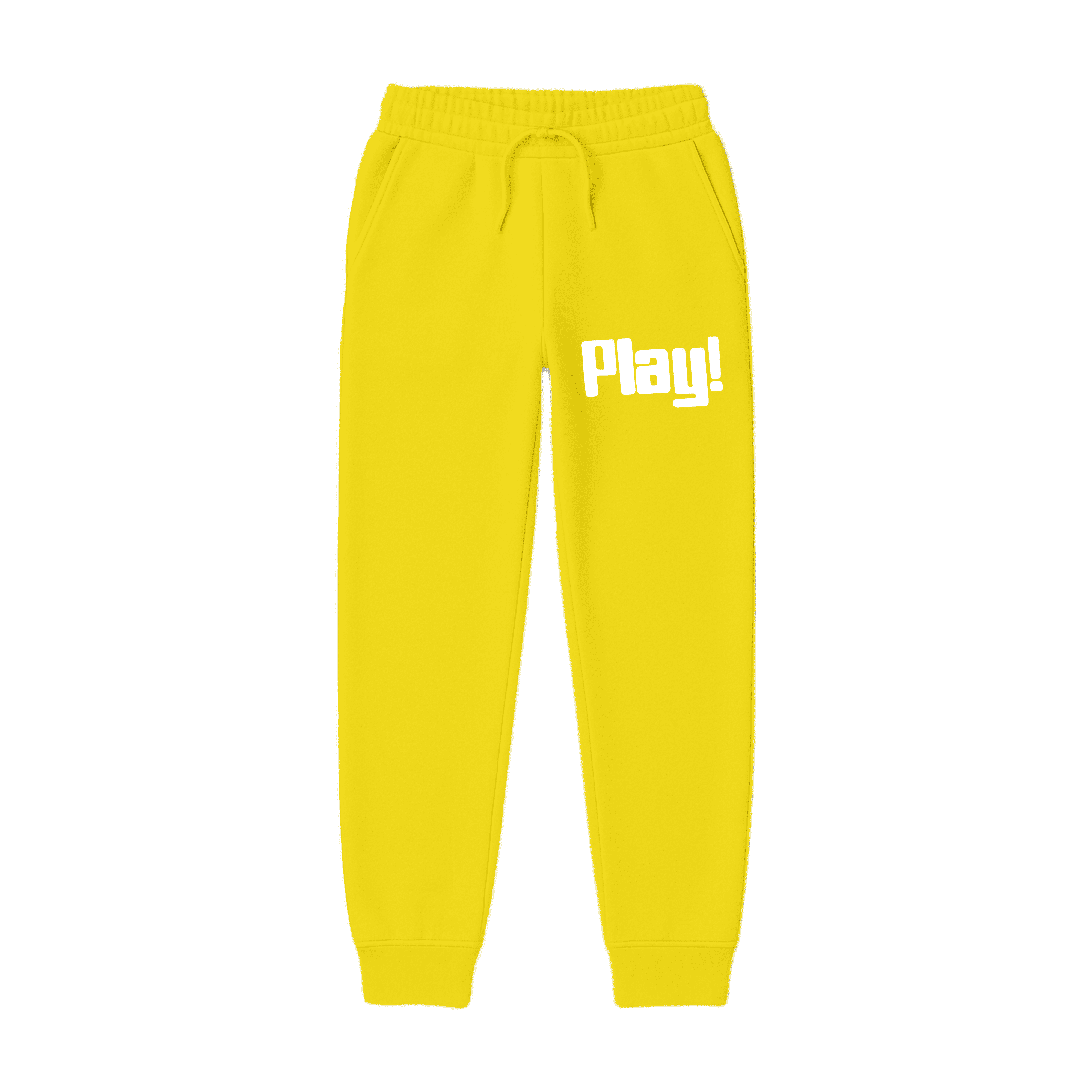 Yellow “Play!” Hoodie & Jogger Suit
