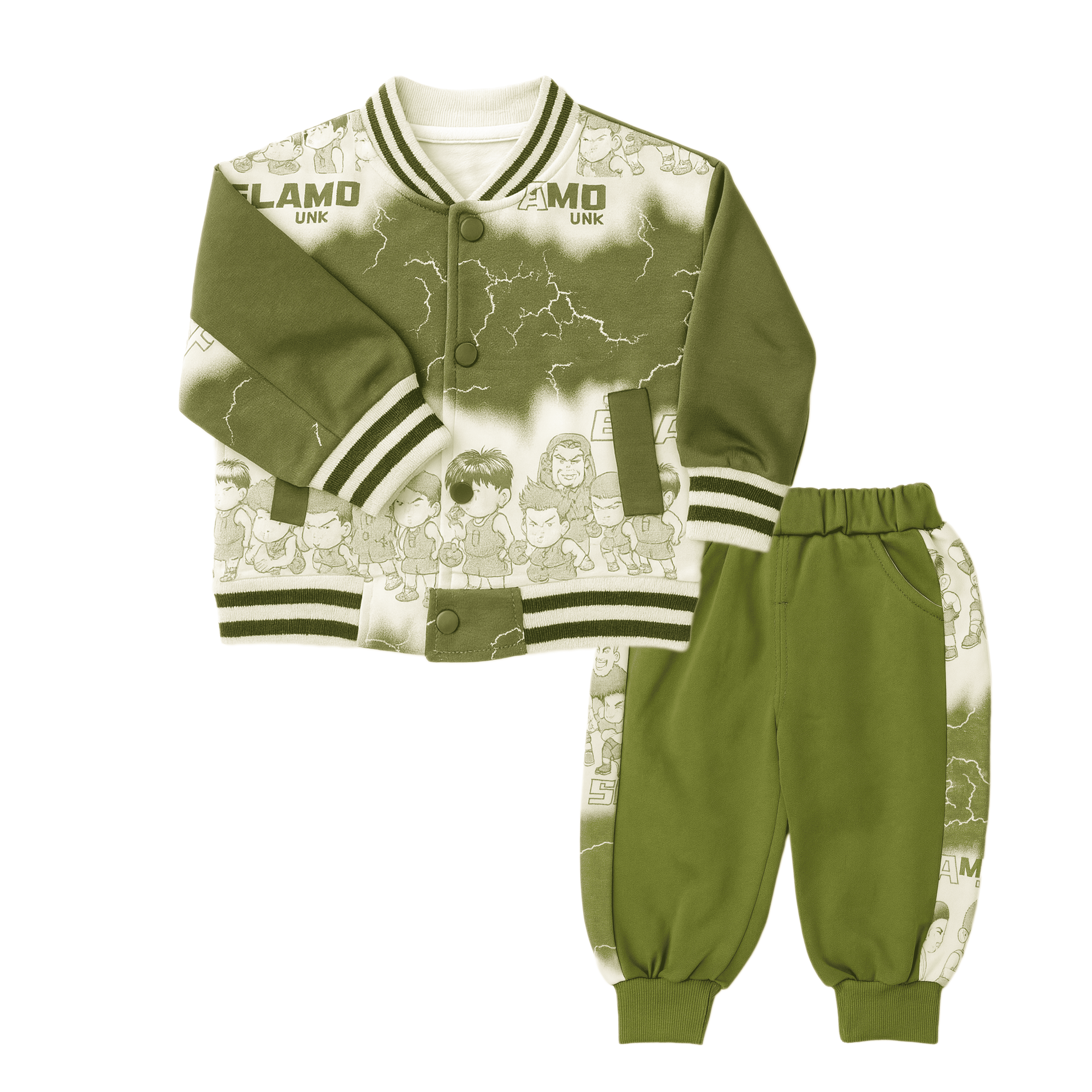 Green Slam Dunk Varsity 3-Piece Suit