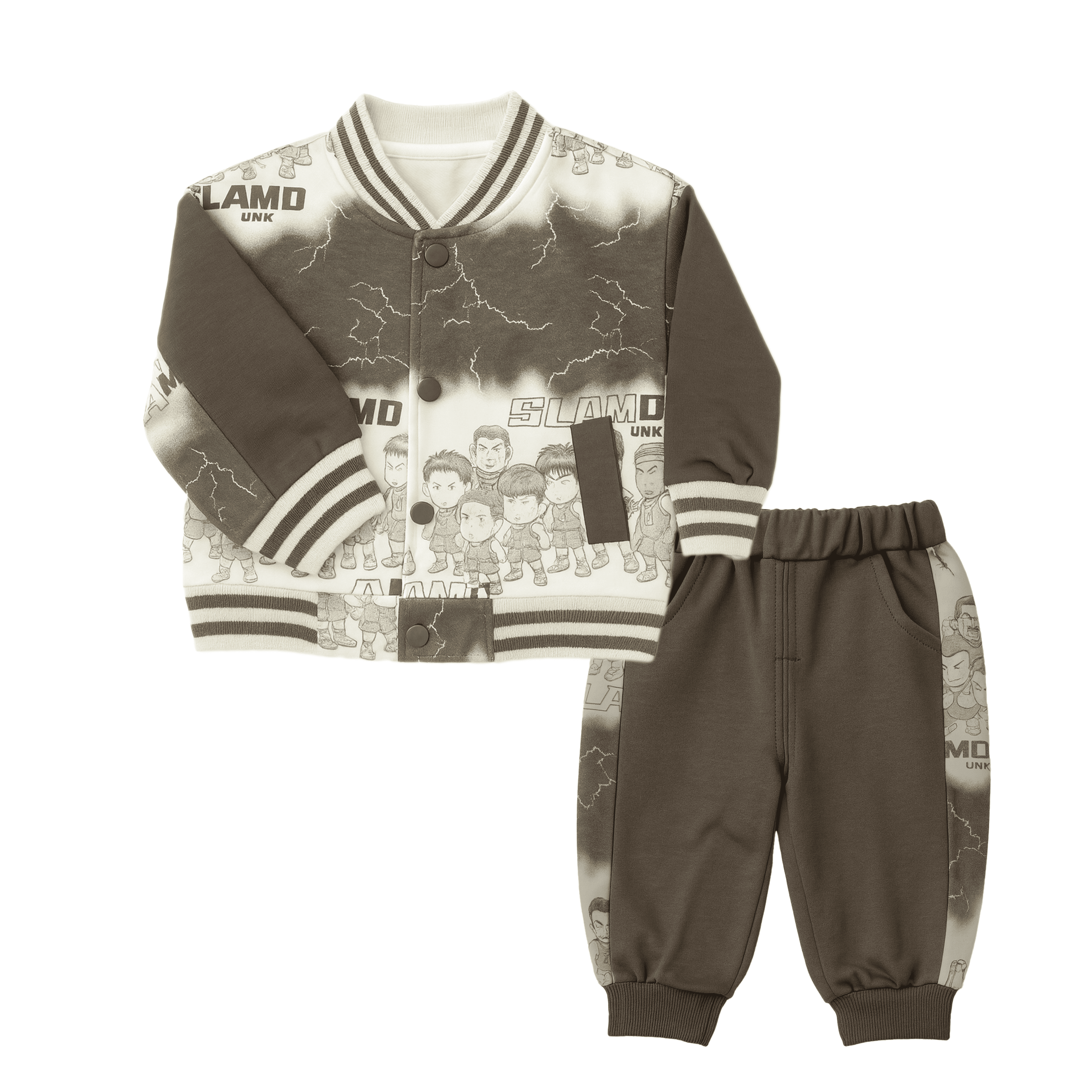 Grey Slam Dunk Varsity 3-Piece Suit