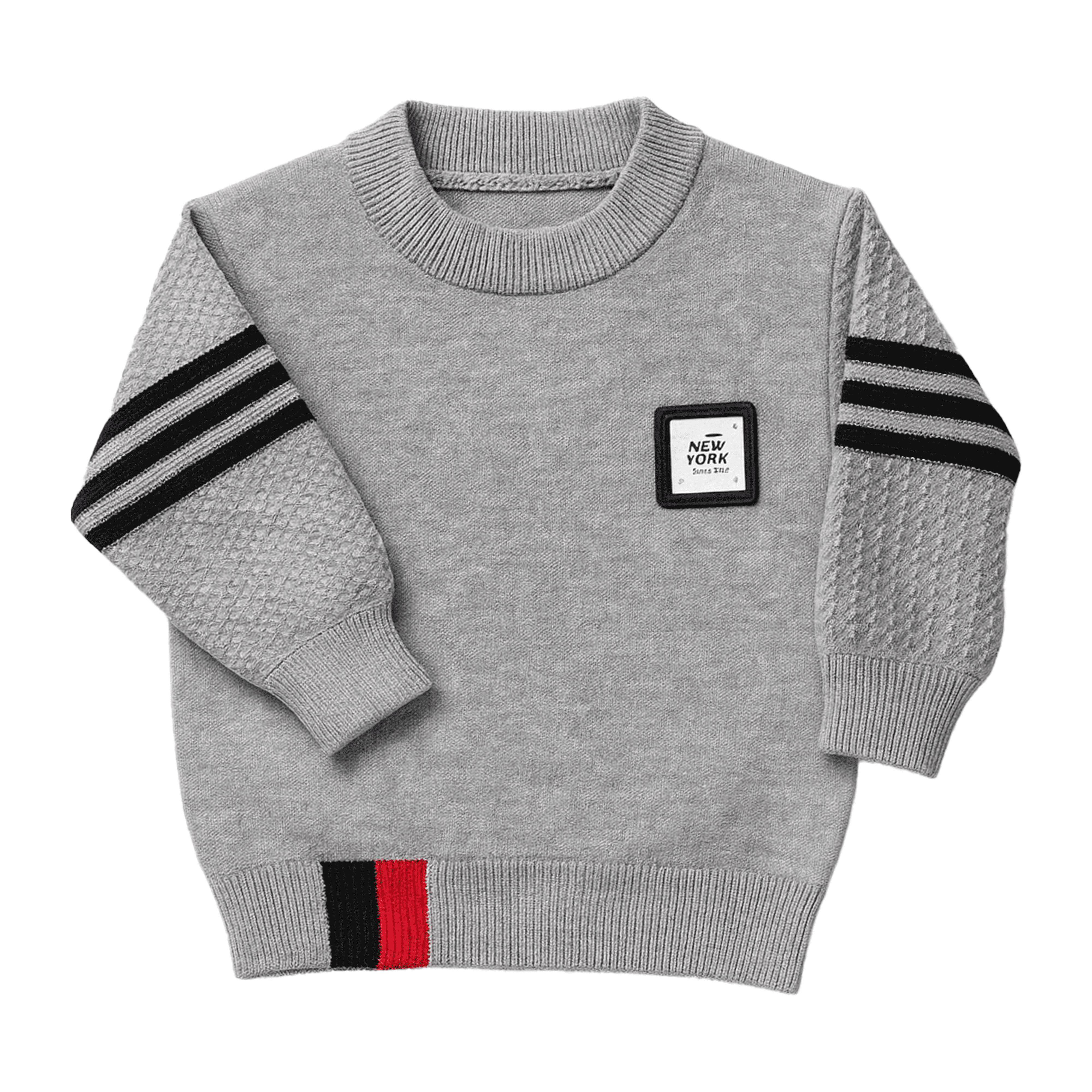 Grey "New York" 3-Piece Knitted Suit