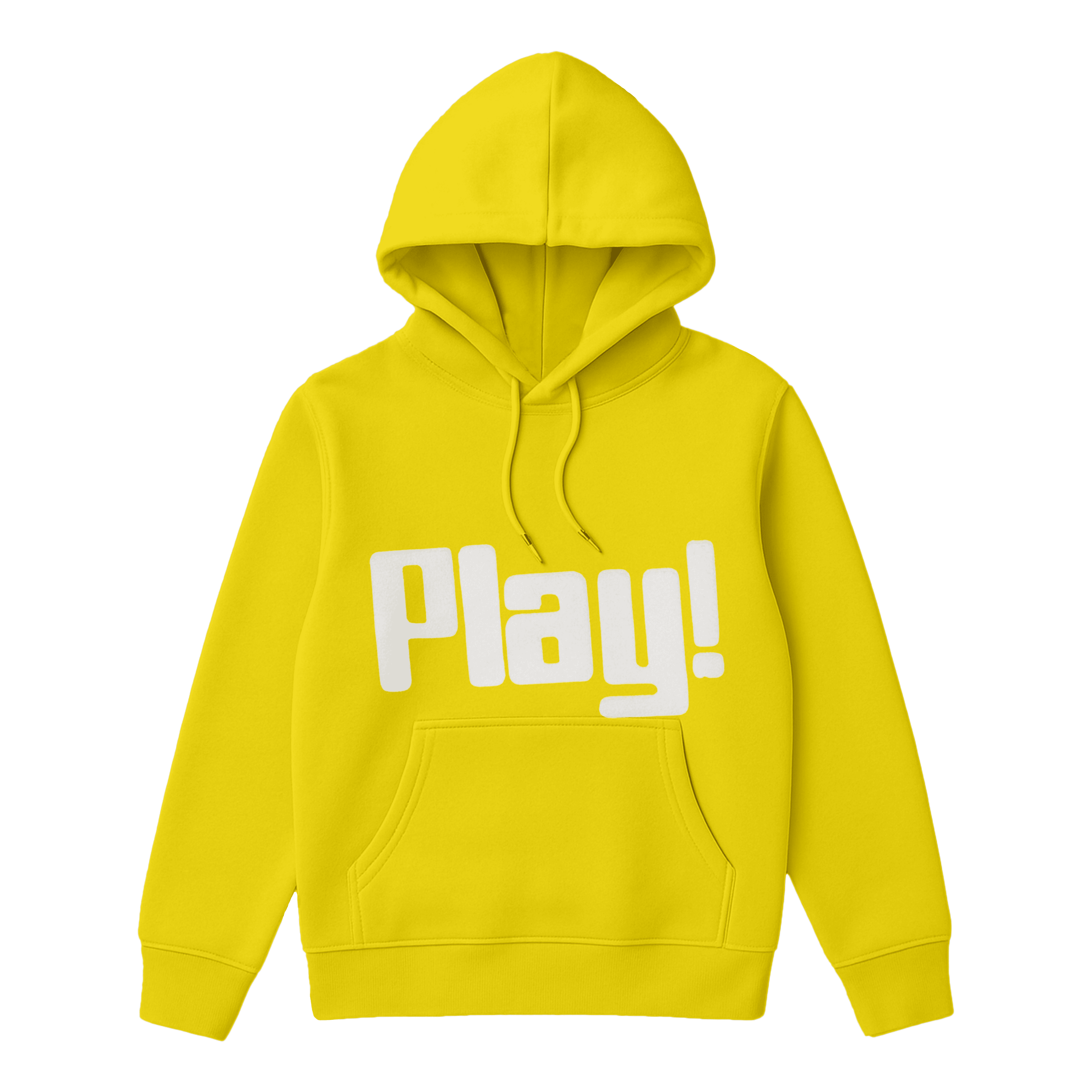 Yellow “Play!” Hoodie & Jogger Suit