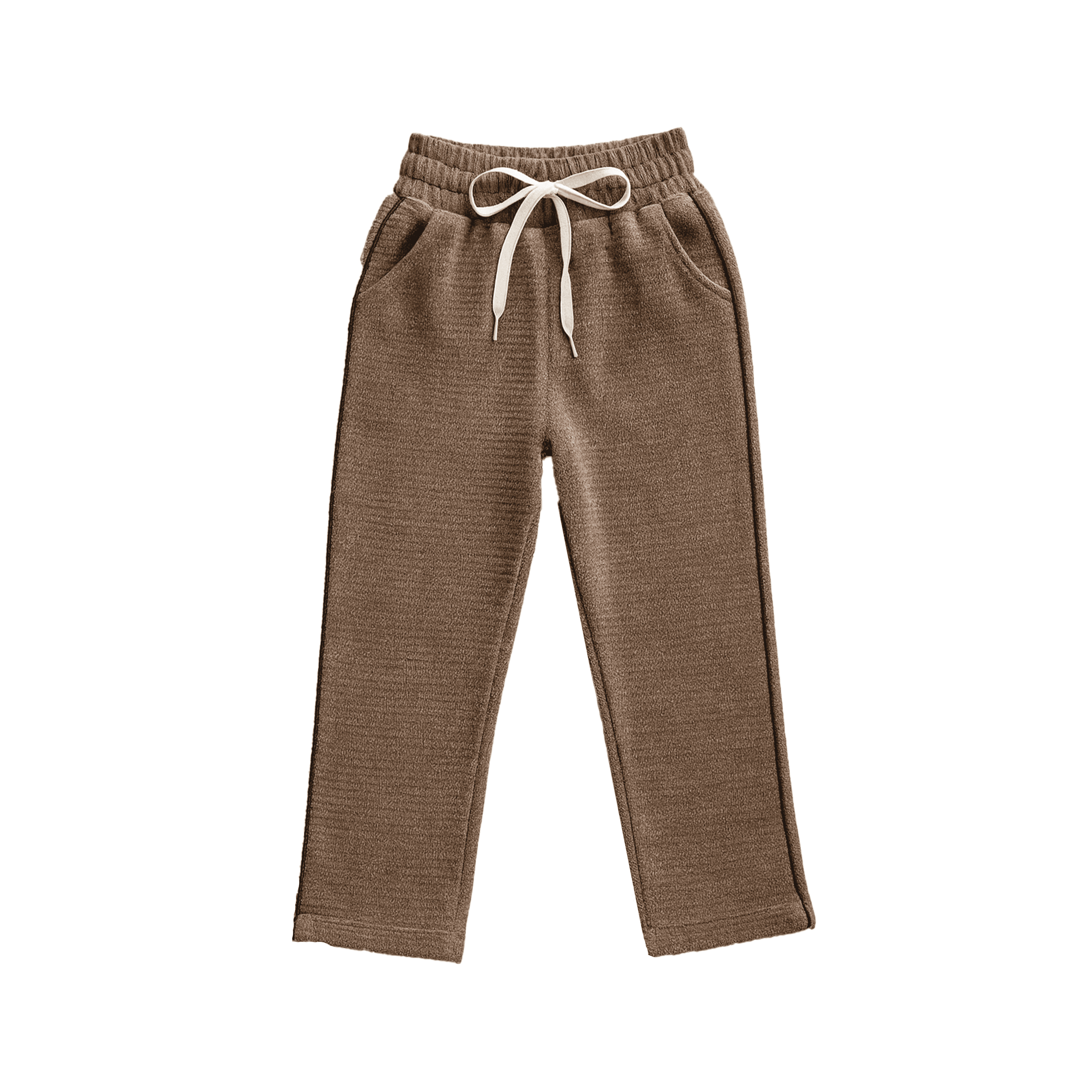 Brown Zip-Up Jacket & Jogger Set