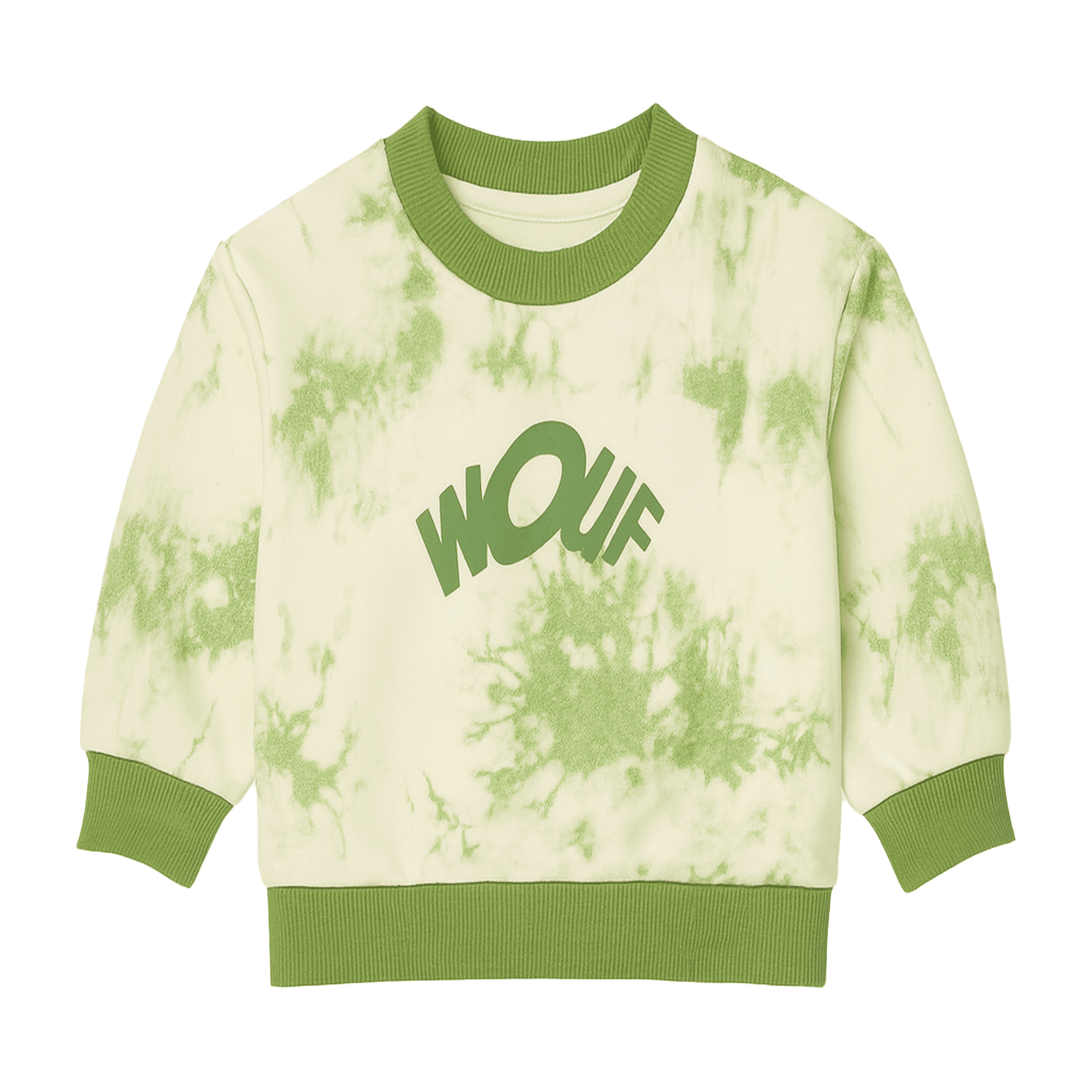 WOUF Green Tie-Dye Tracksuit Set