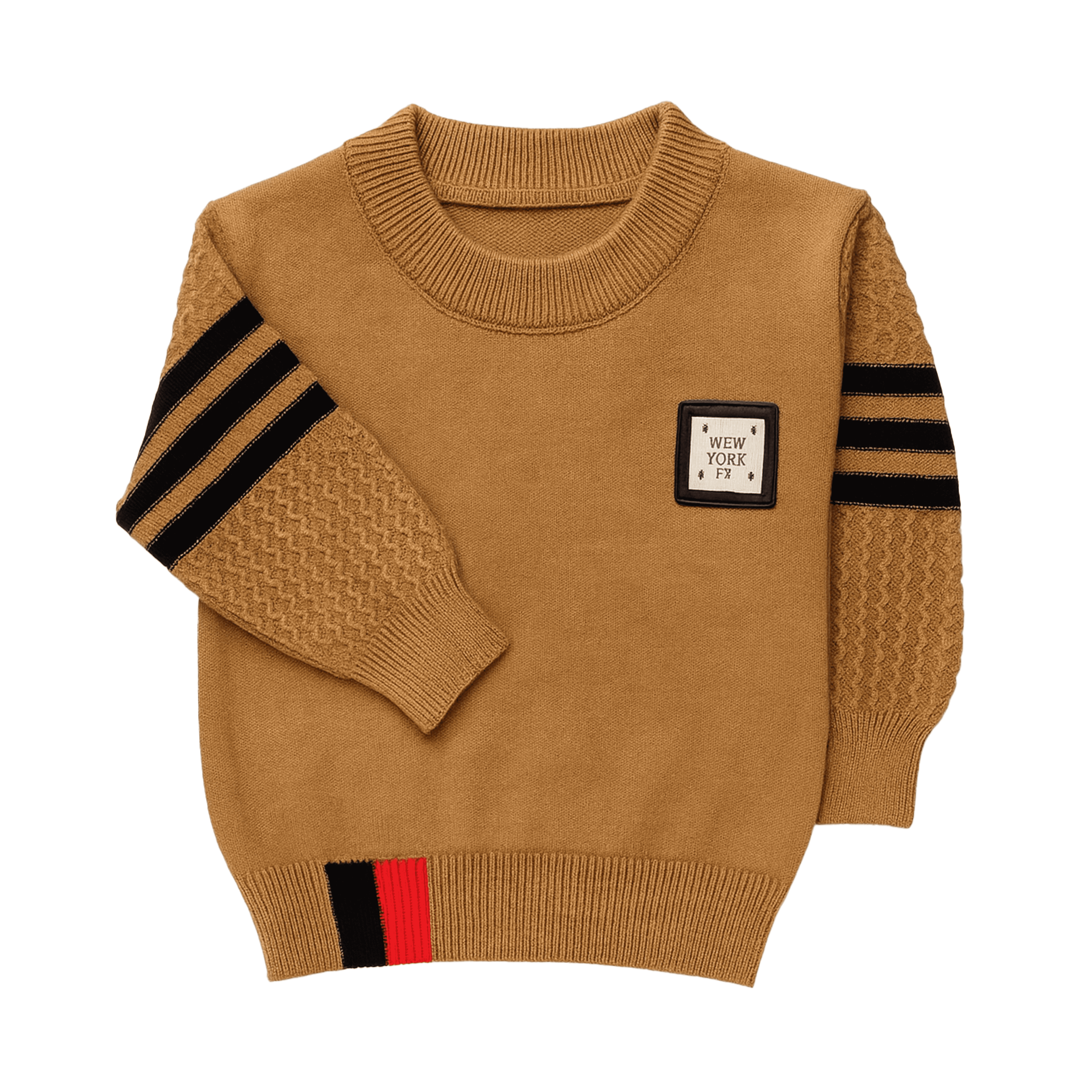 Brown "New York" 3-Piece Knitted Suit