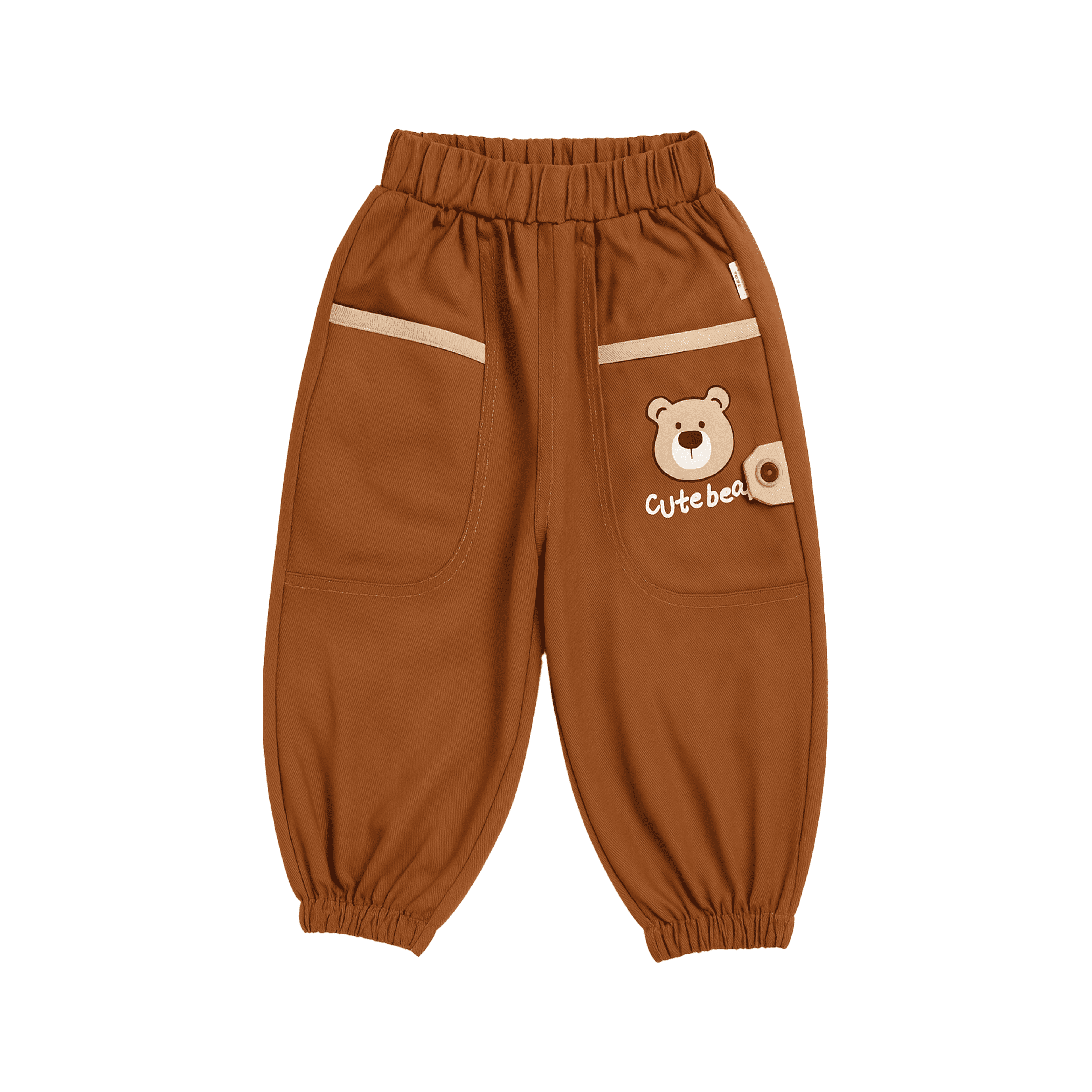 Cute Bear Brown Fleece 2-Piece Suit