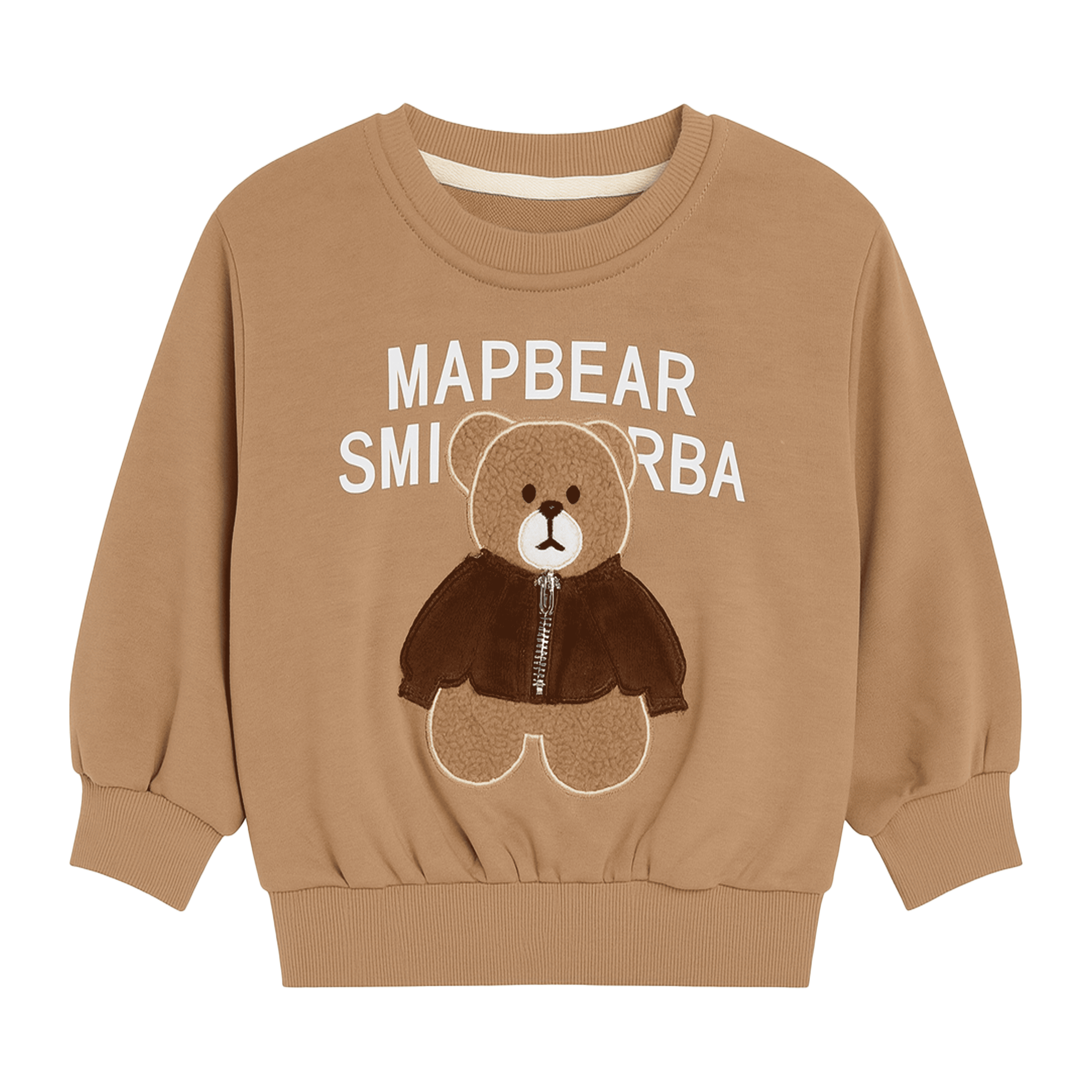 Cute Bear Brown Fleece 2-Piece Suit