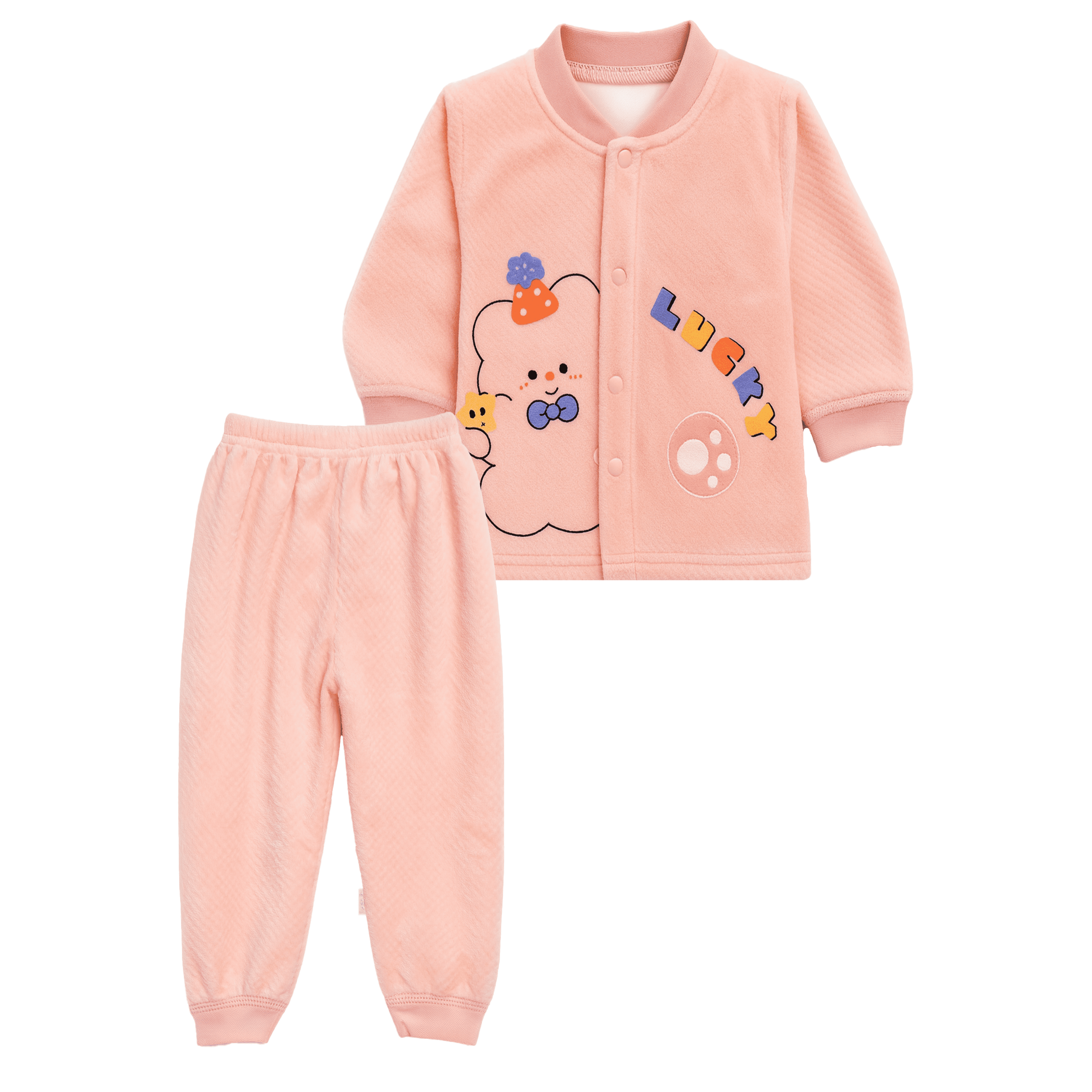 Pink “Lucky Bear” Cozy Set