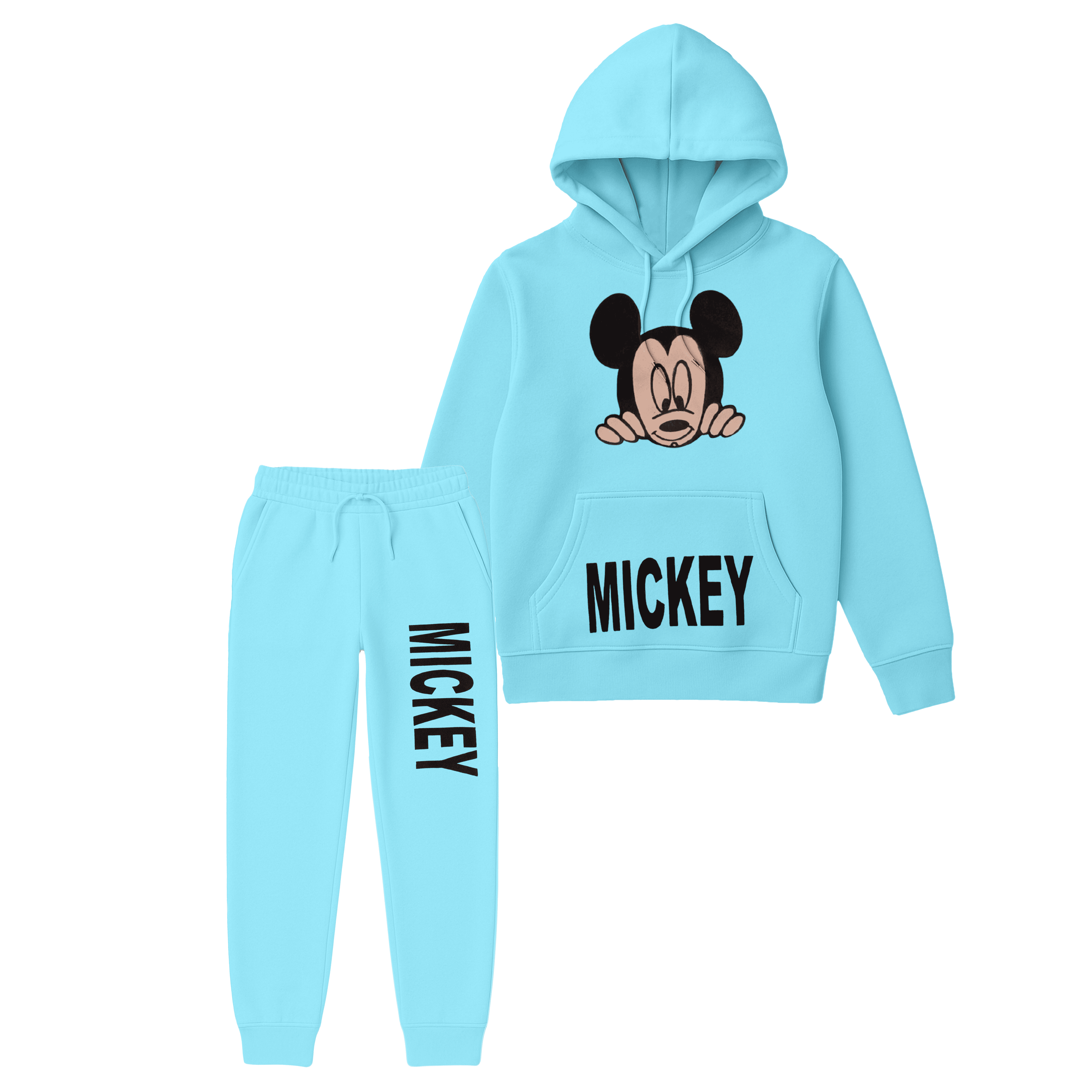 Blue Mickey Mouse Hoodie & Trouser Suit