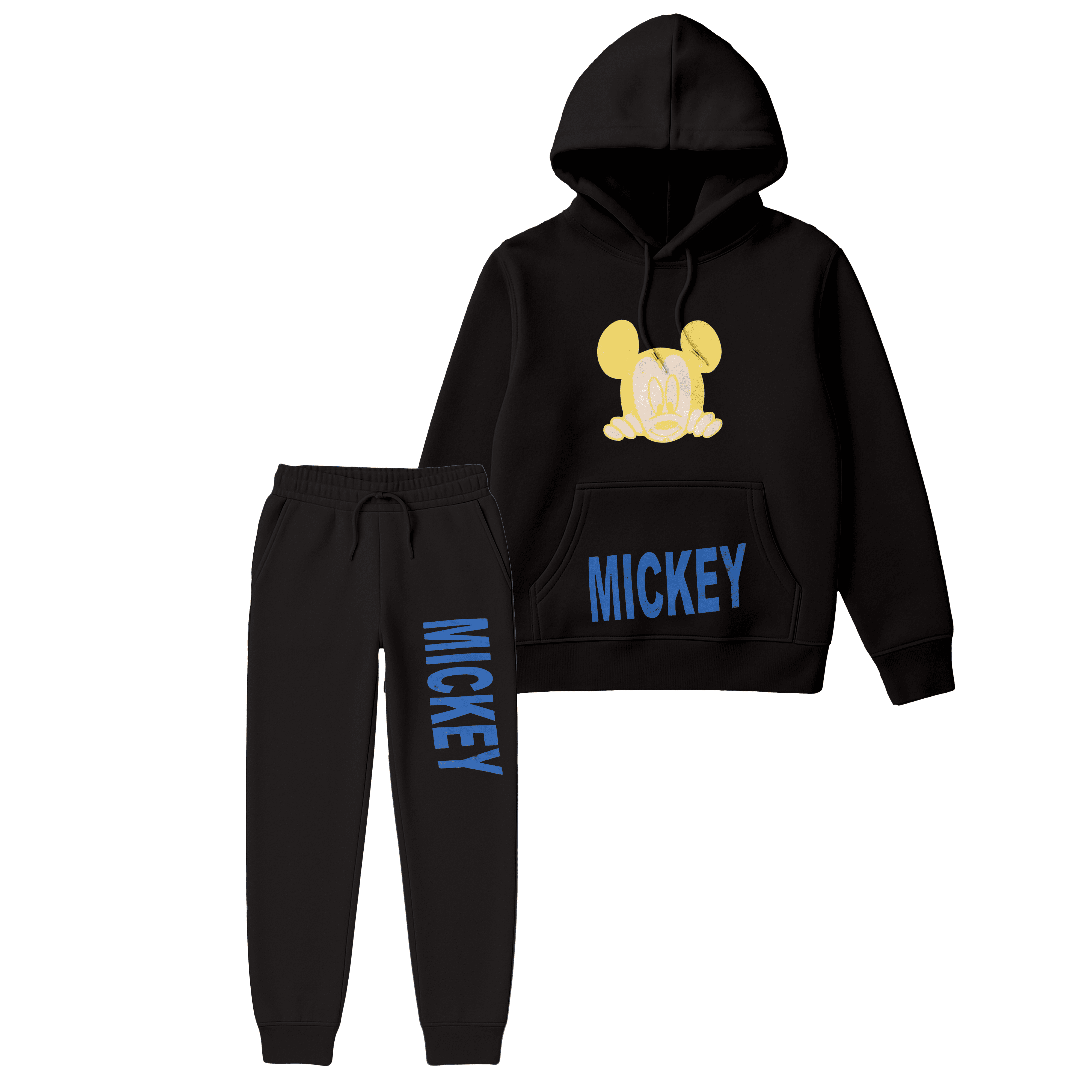 Black Mickey Mouse Hoodie & Jogger Suit