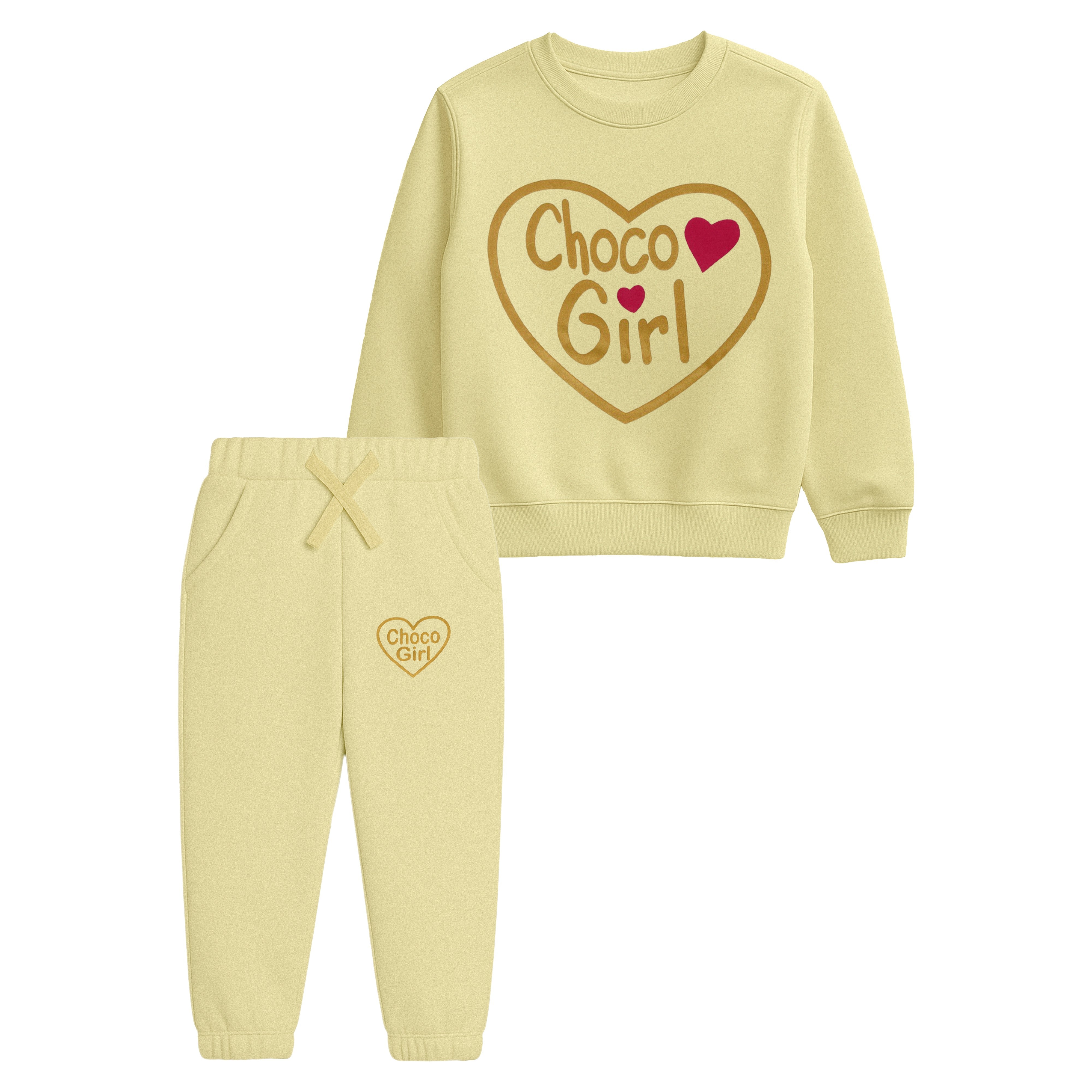 Choco Girl" Sweatshirt and Joggers Suit