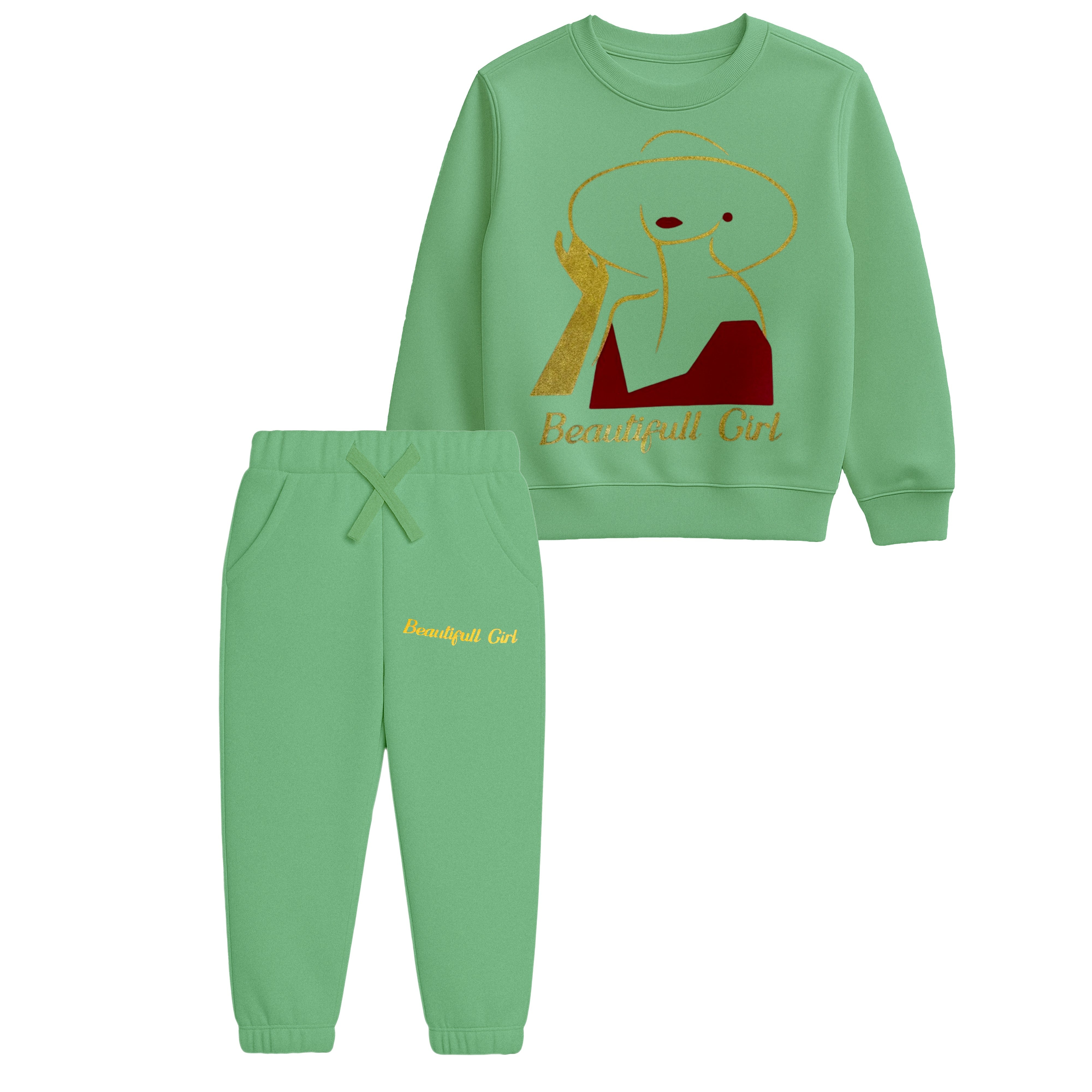 Paris Print Sweatshirt and Joggers Suit