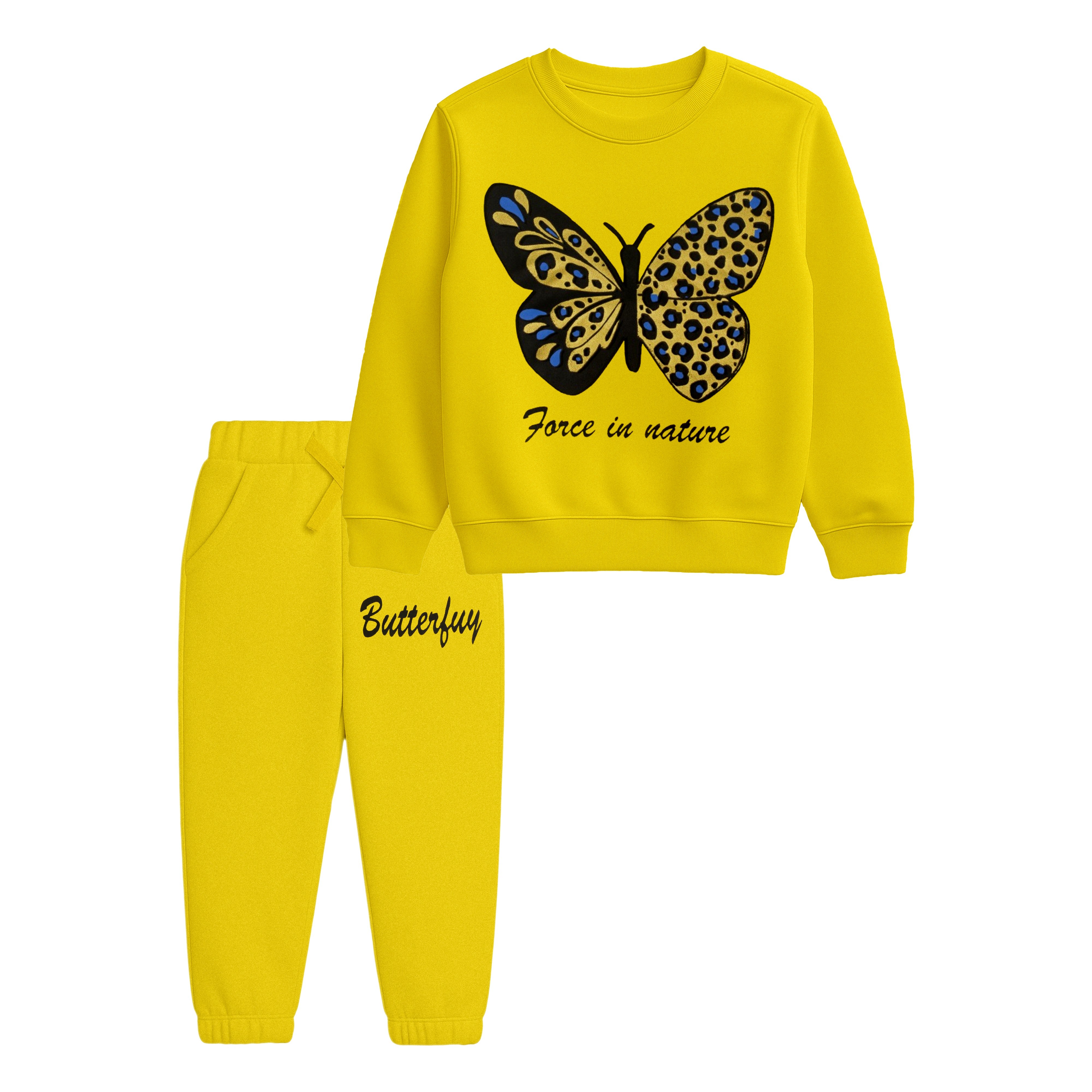 Yellow "Butterfly" Track Suit