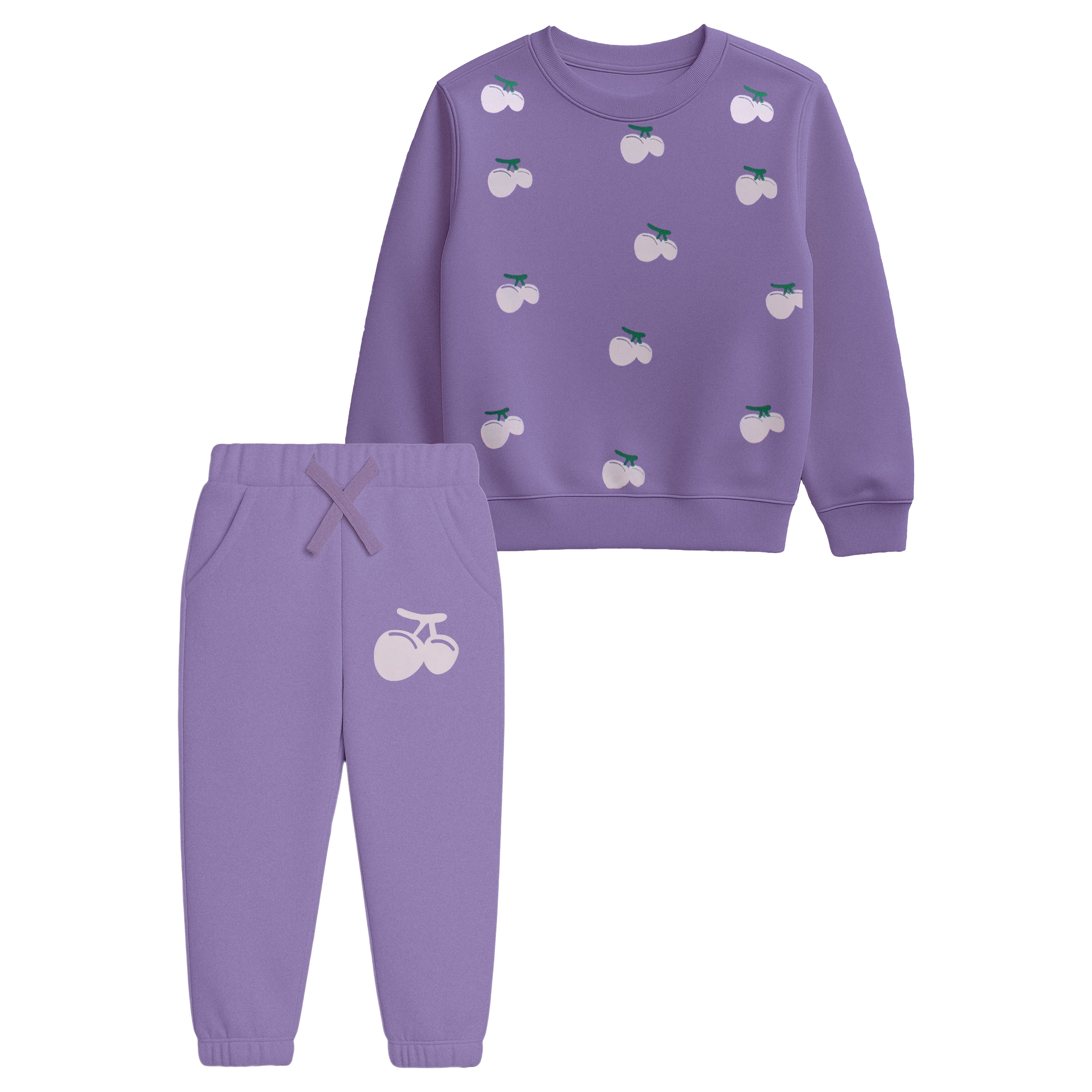 Lavender Cherry Track Suit