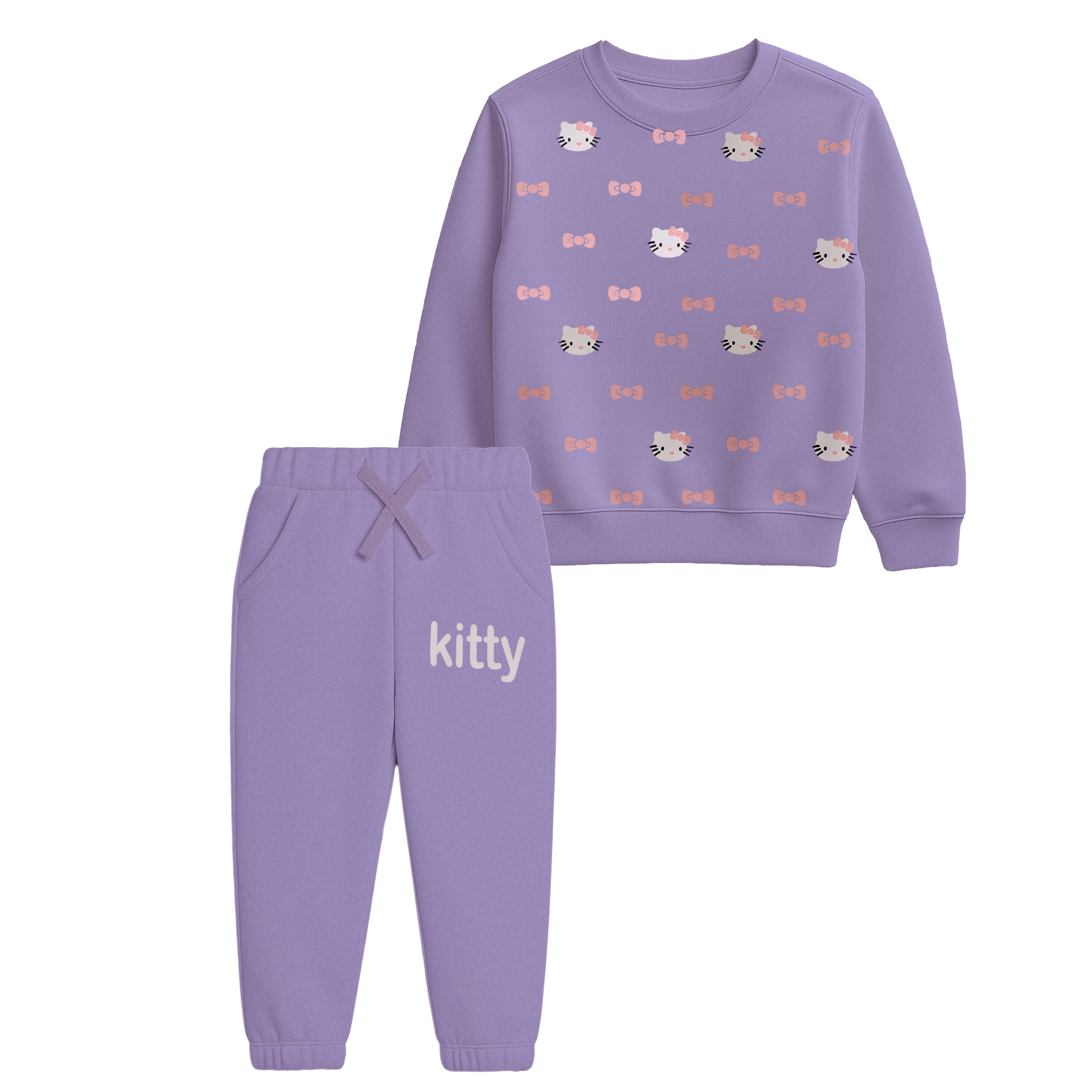 Lavender "Kitty" Loungewear Suit
