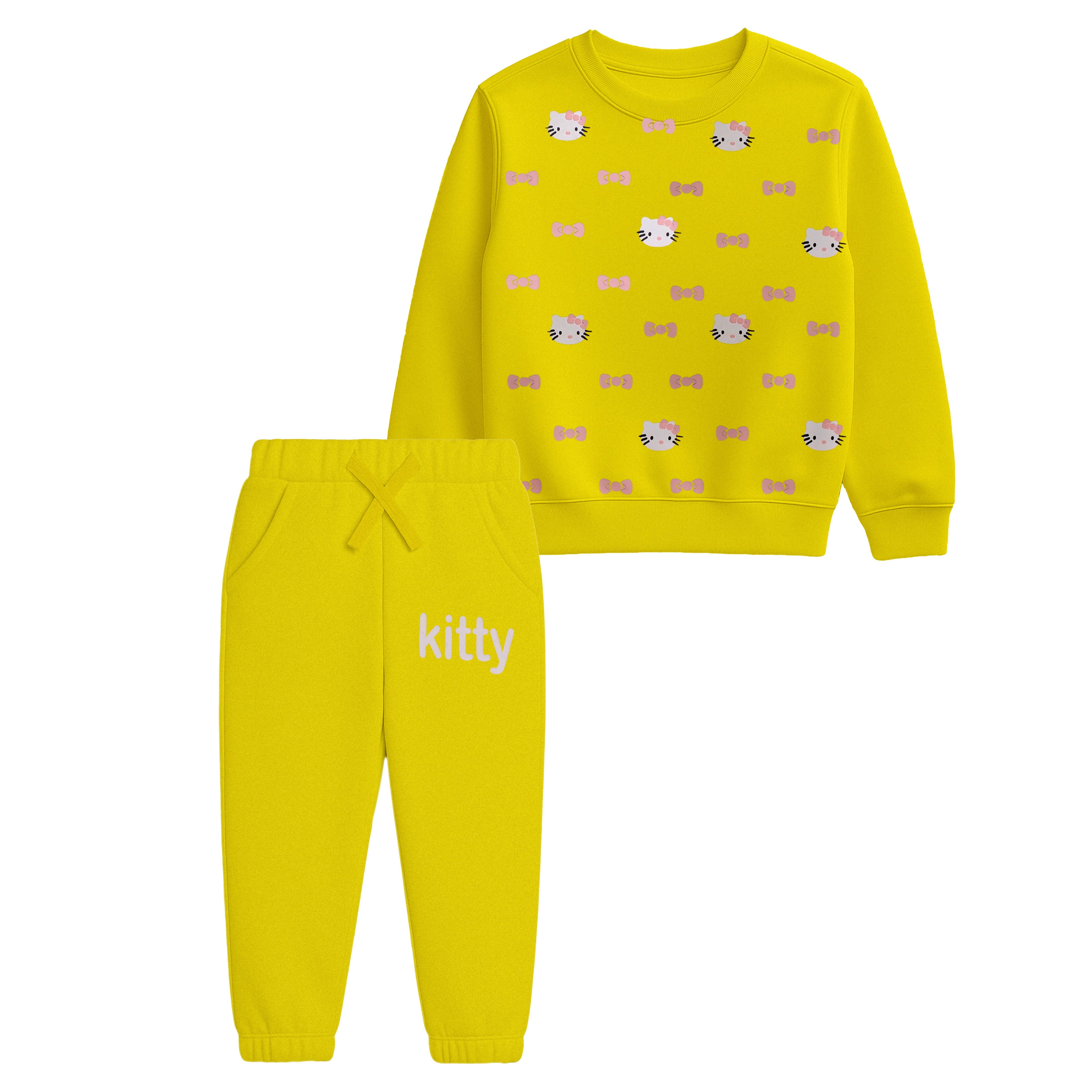 Yellow "Kitty" Track Suit
