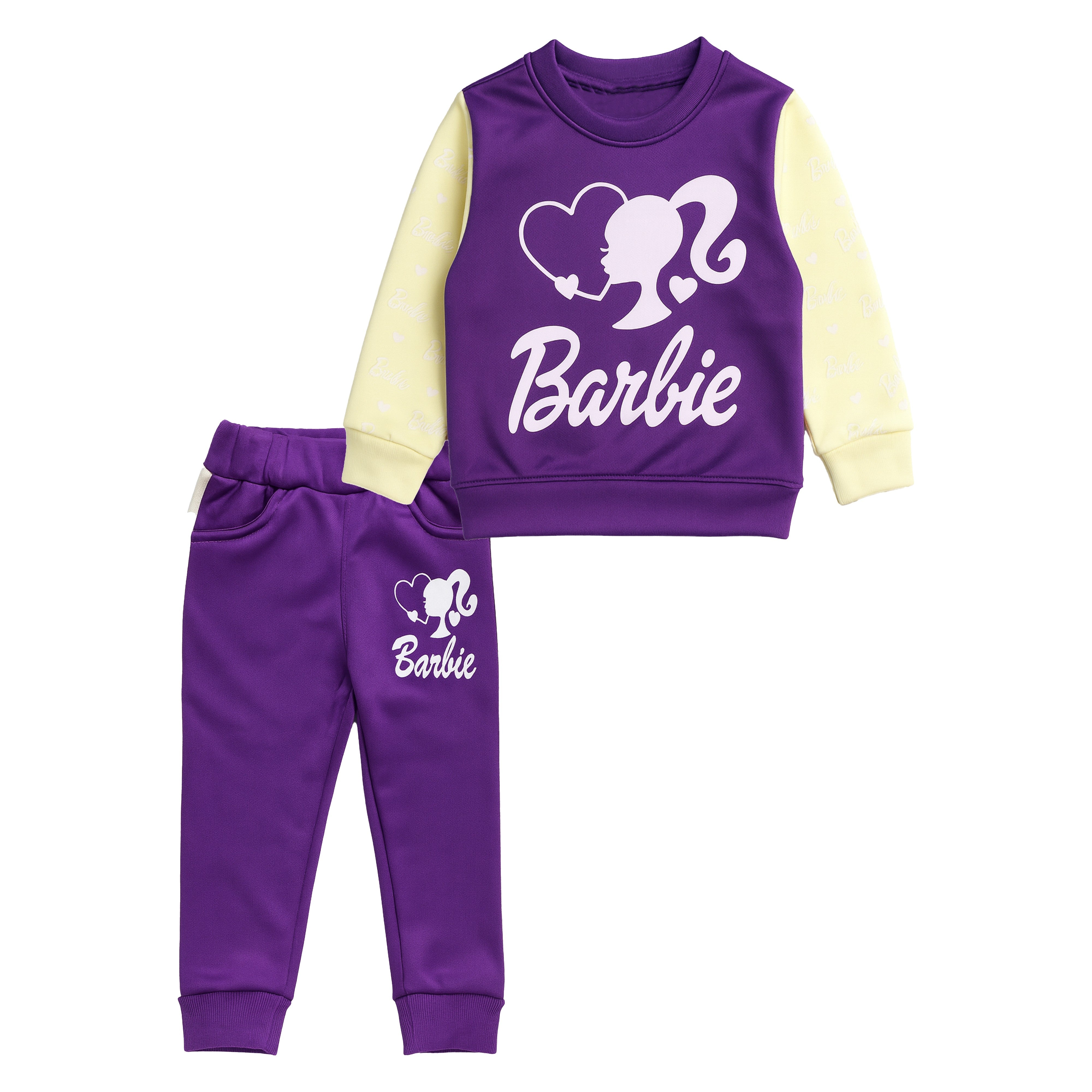 Purple "Barbie" SweatShirt And Trouser Suit