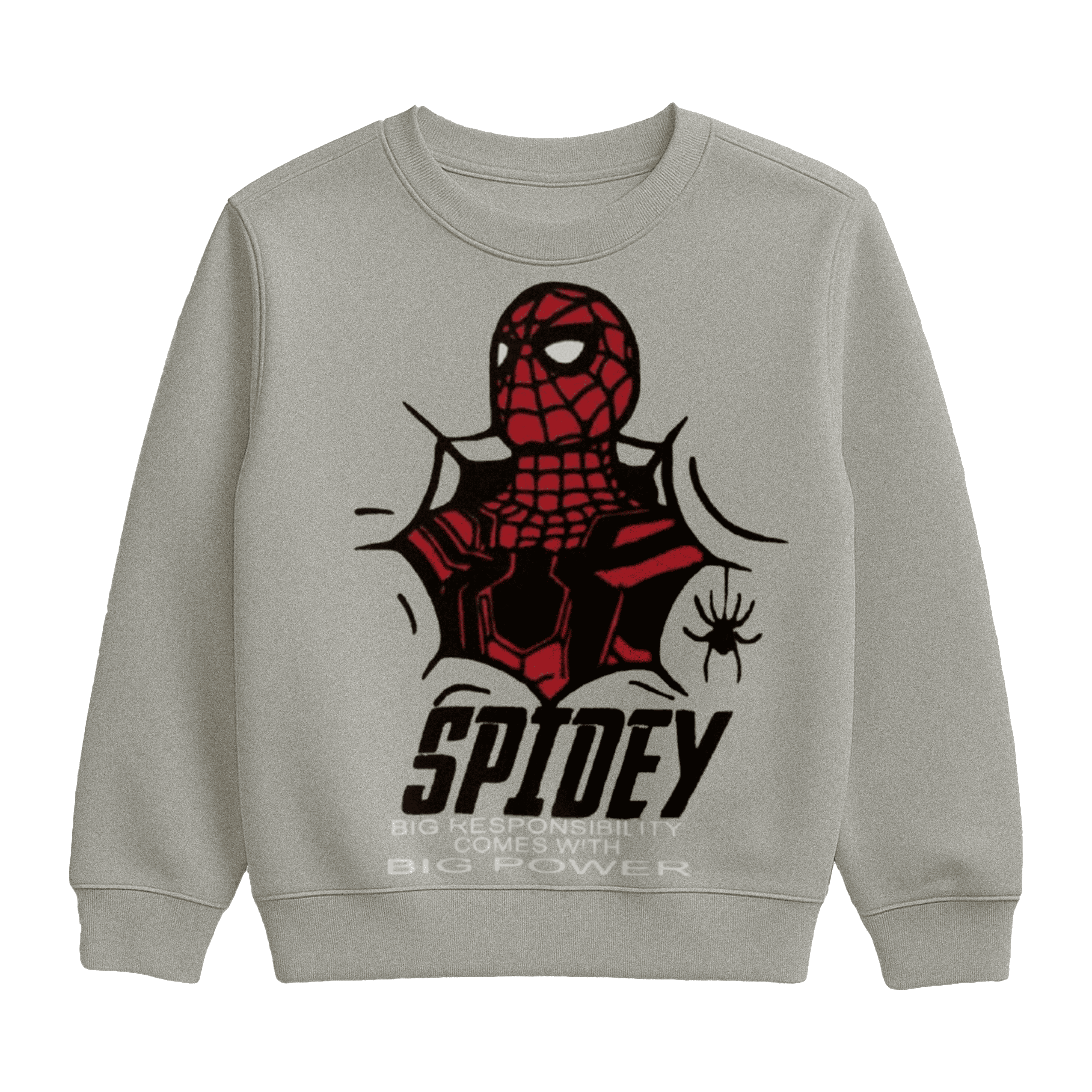 Grey “Spidey” Spider-Man Graphic Sweatshirt