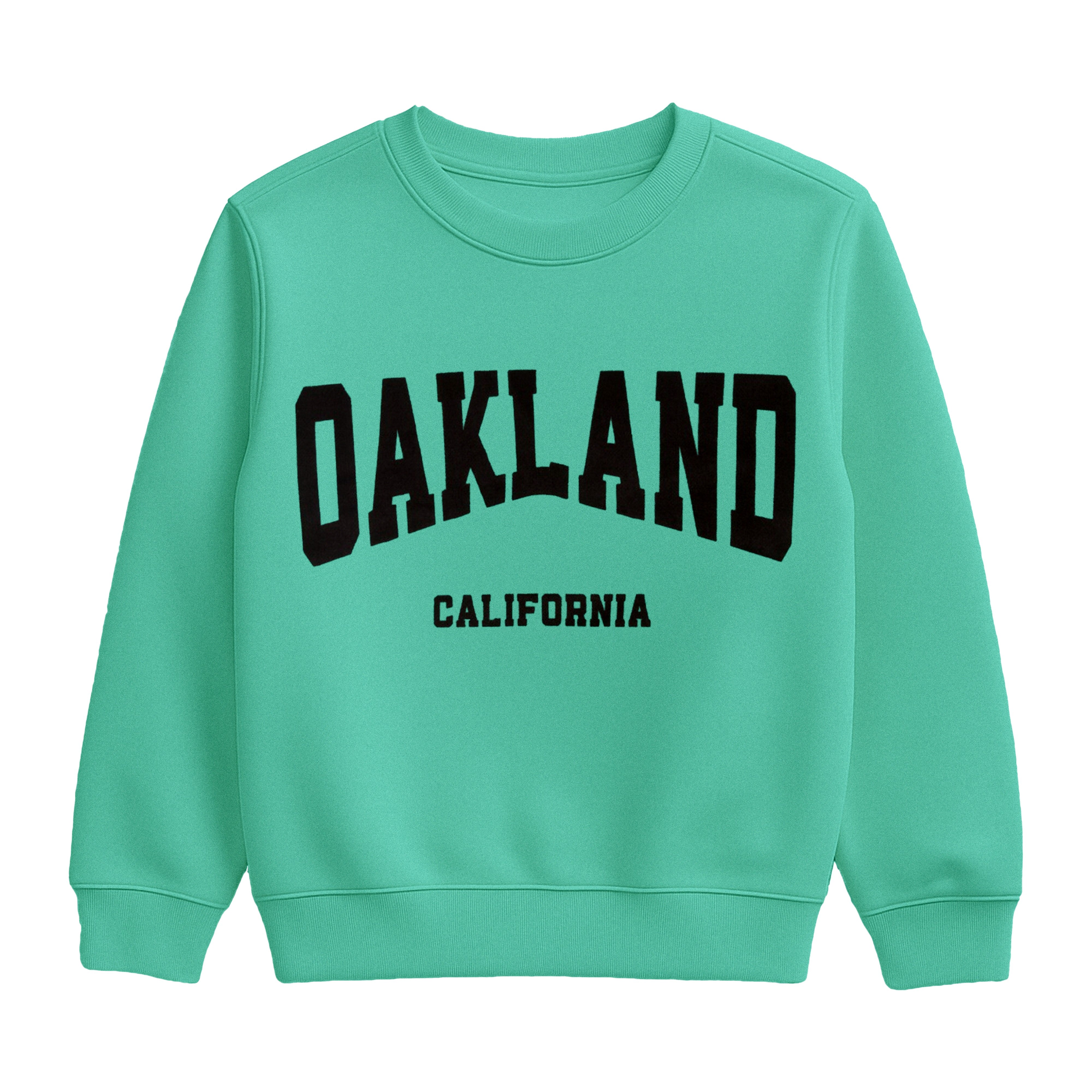 Teal Green Kids Oakland California Sweatshirt & Jogger Suit