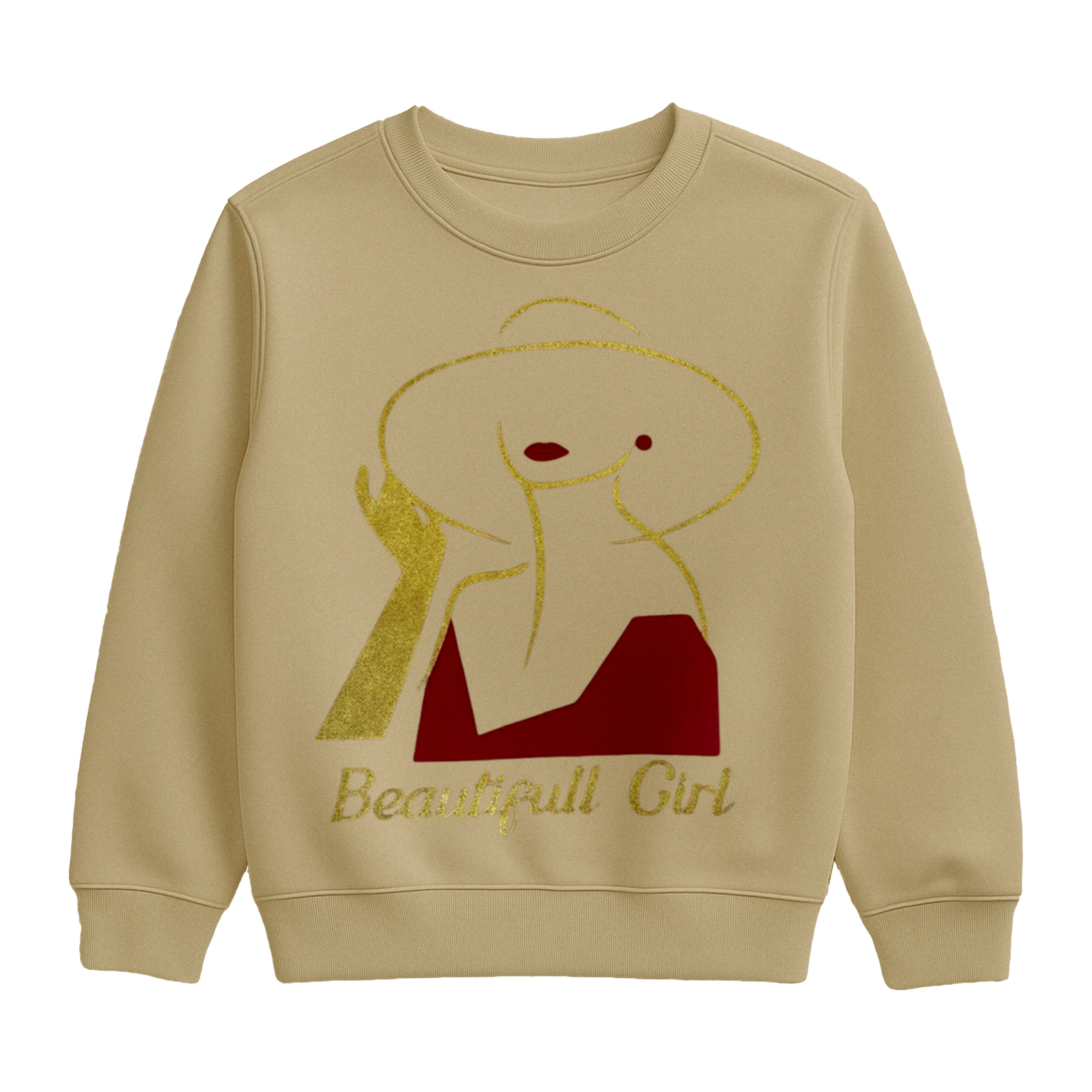 Beautiful Girl" Sweatshirt and Joggers Suit