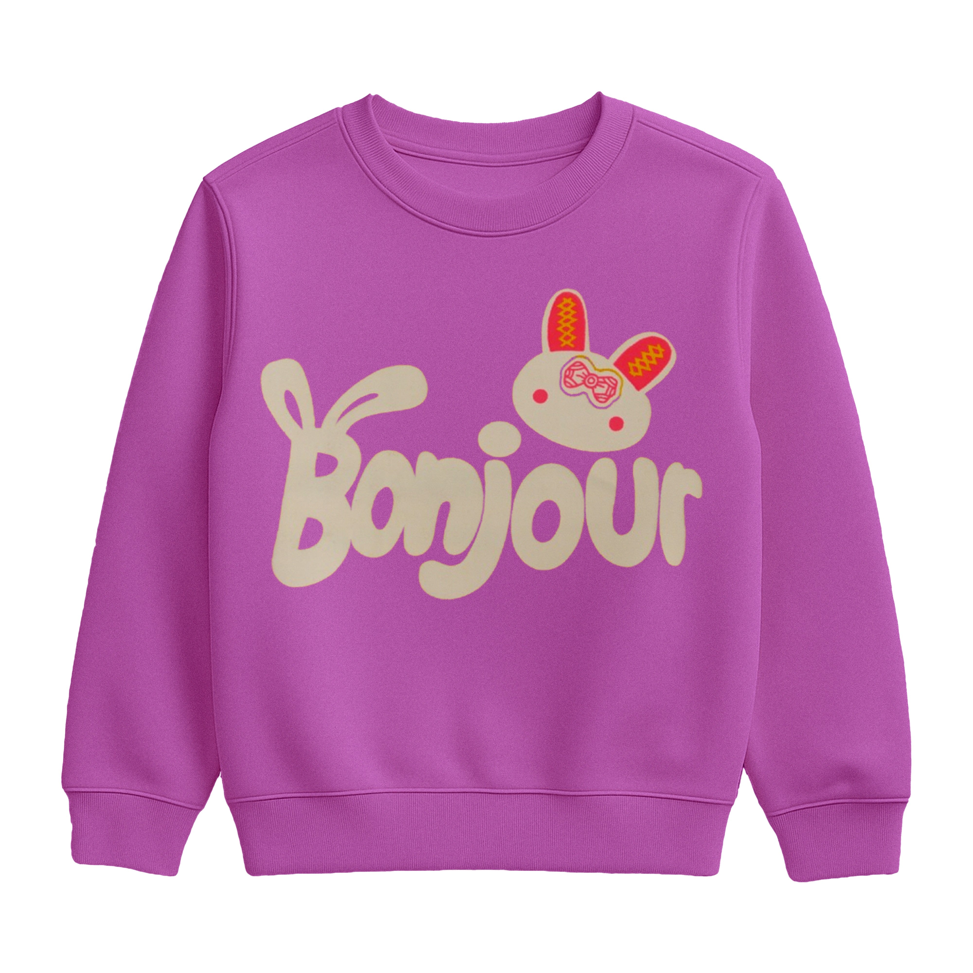 Pink "Bonjour Bunny" Loungewear Suit