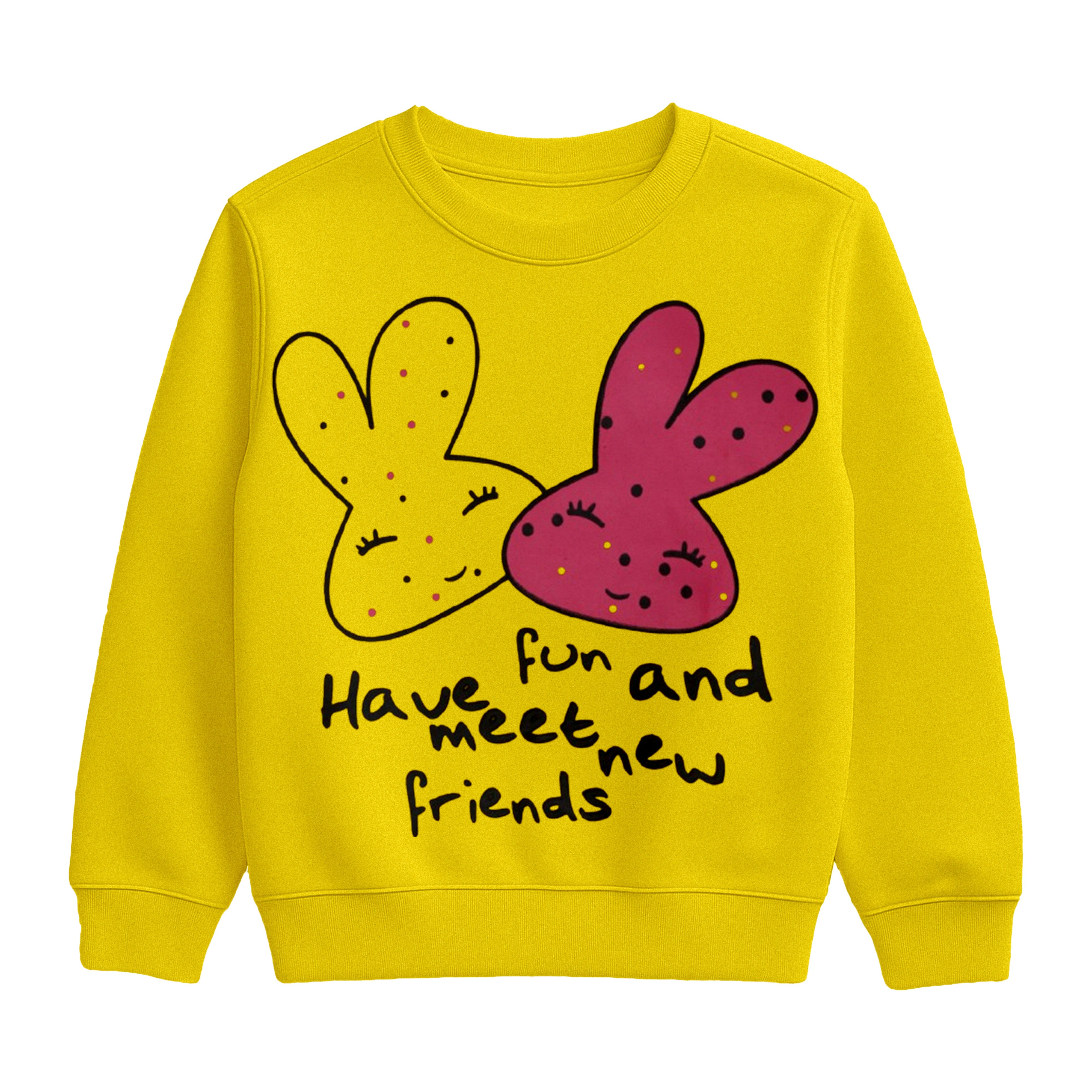 Yellow "Meet New Friends" Track Suit