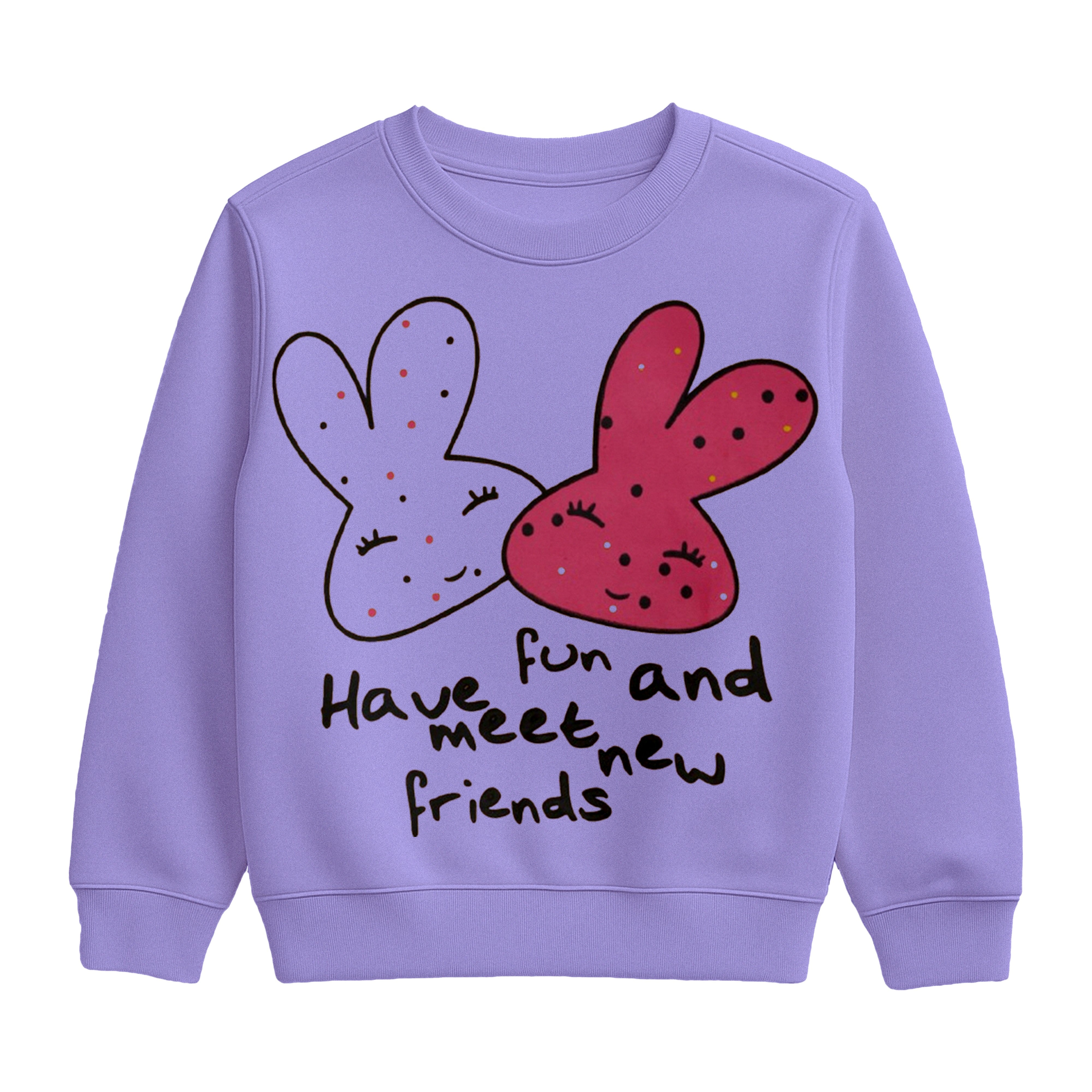 Lavender "Meet New Friends" Loungewear Set