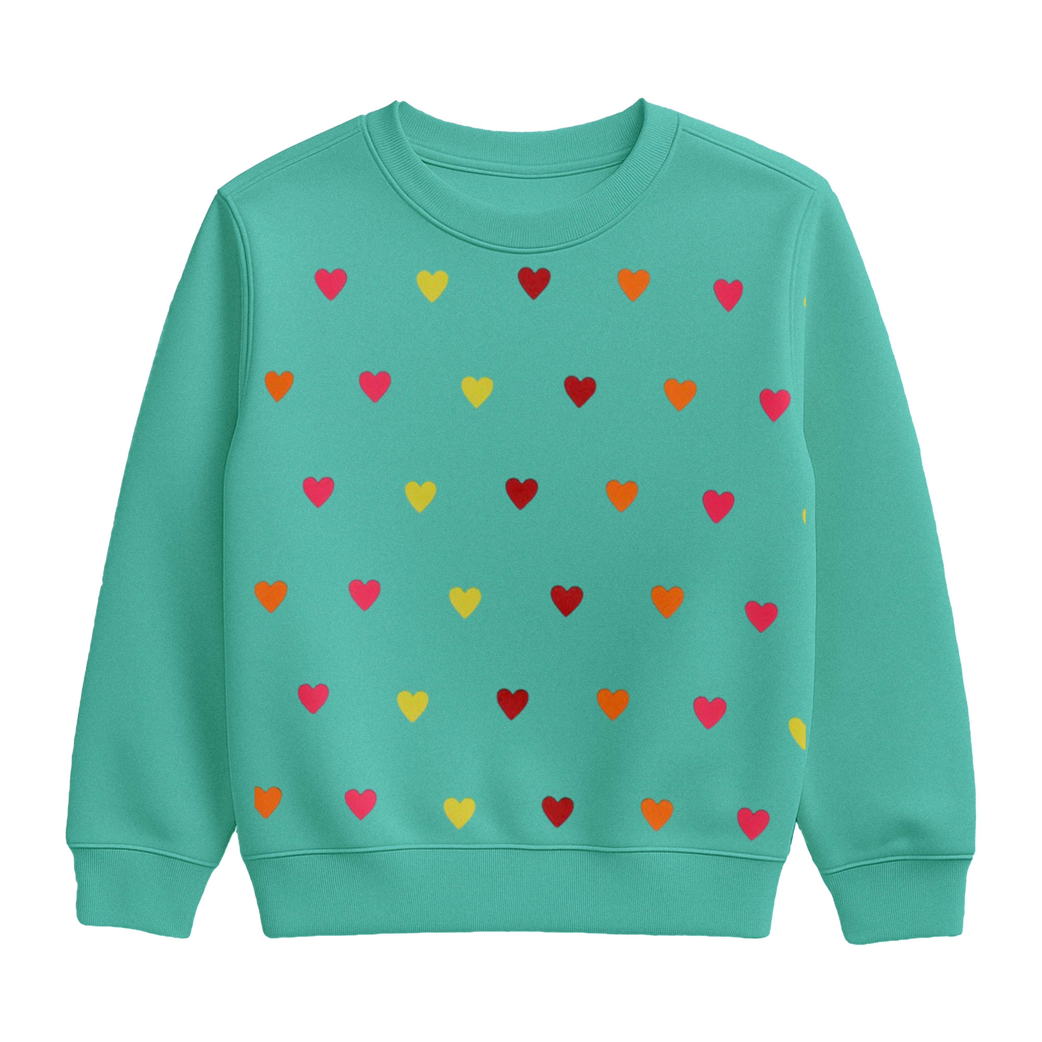 Turquoise "Loving Hearts" Loungewear Suit