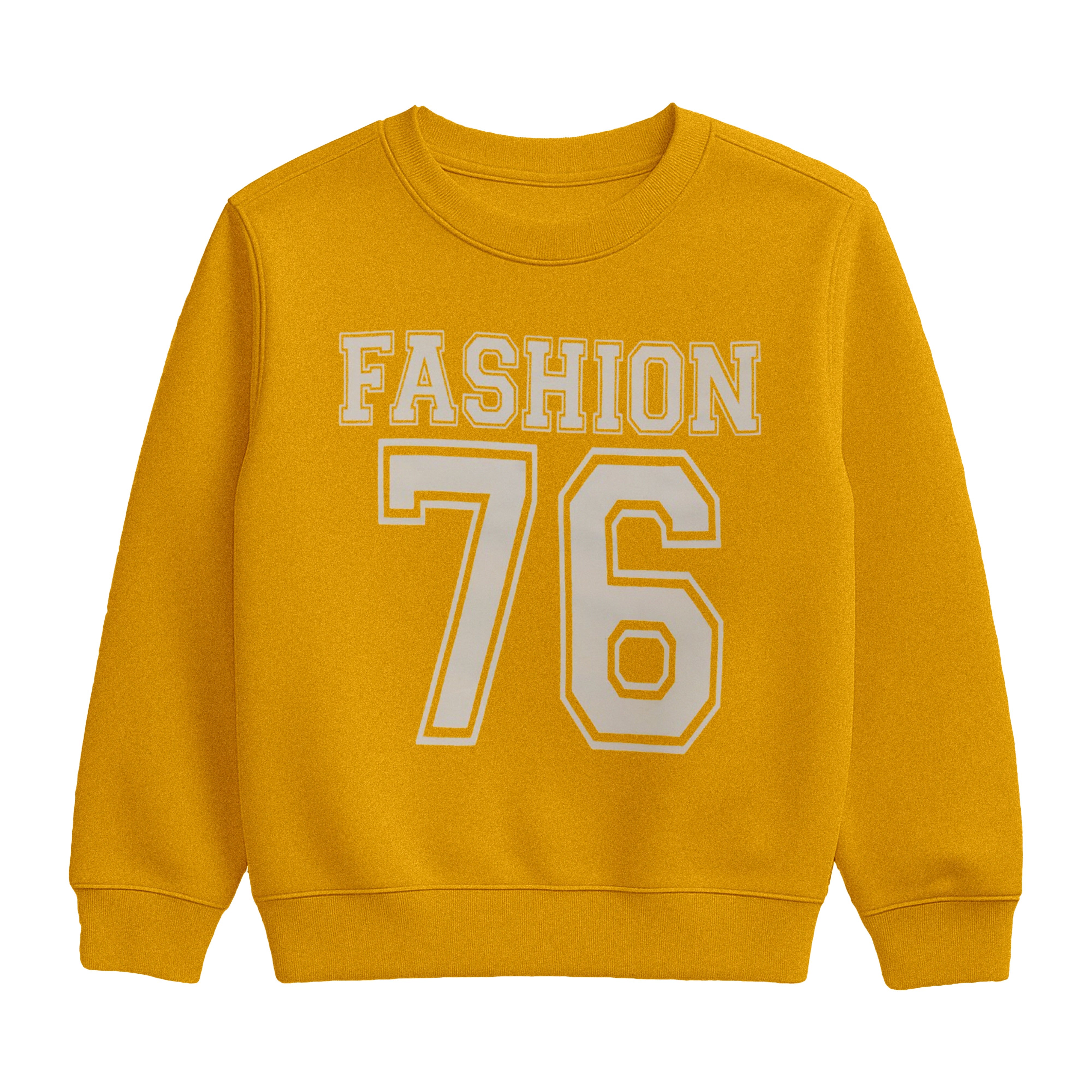 Yellow Fashion 76 Sweatshirt and Jogger Pants Suit