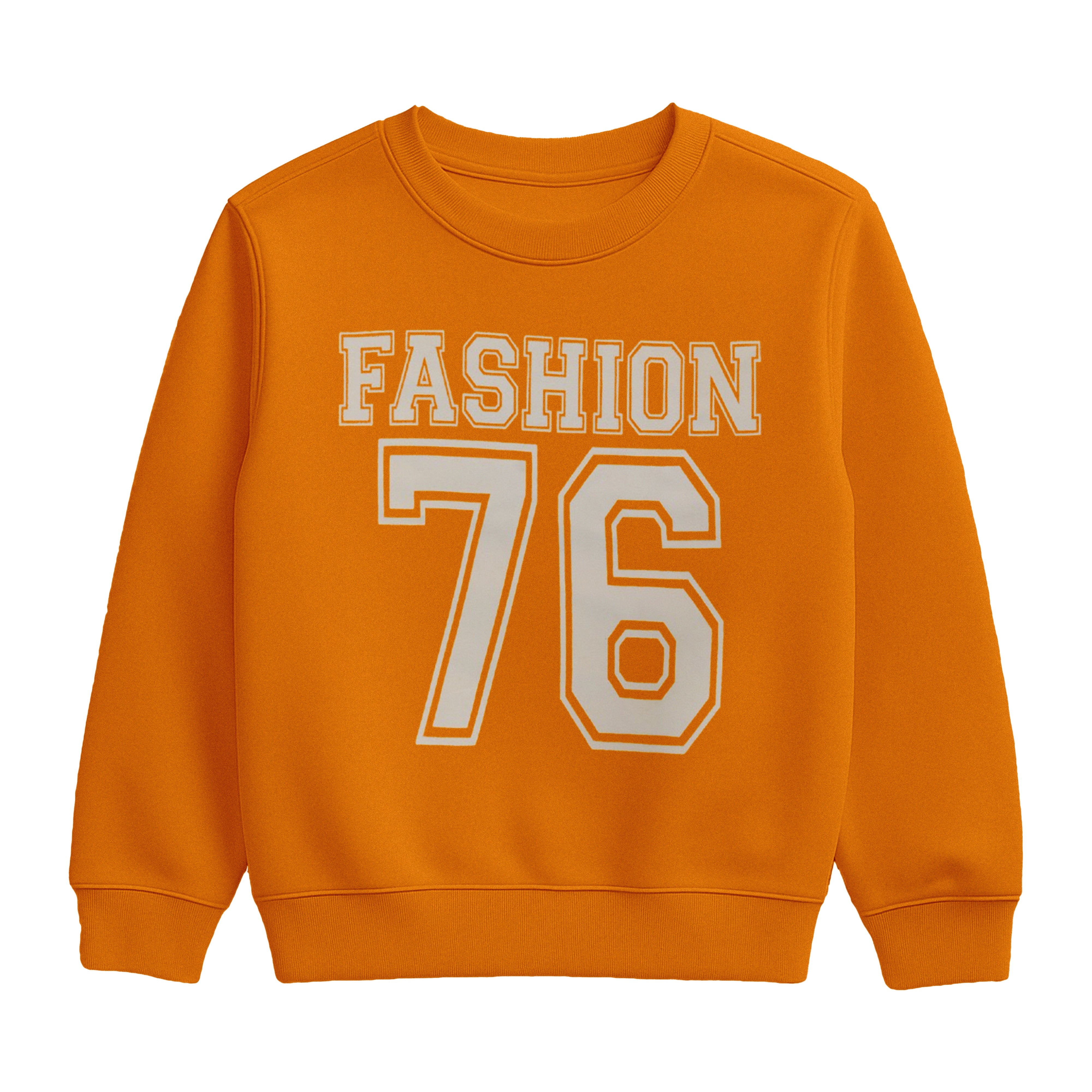 Orange Fashion 76 Sweatshirt and Jogger Pants Suit