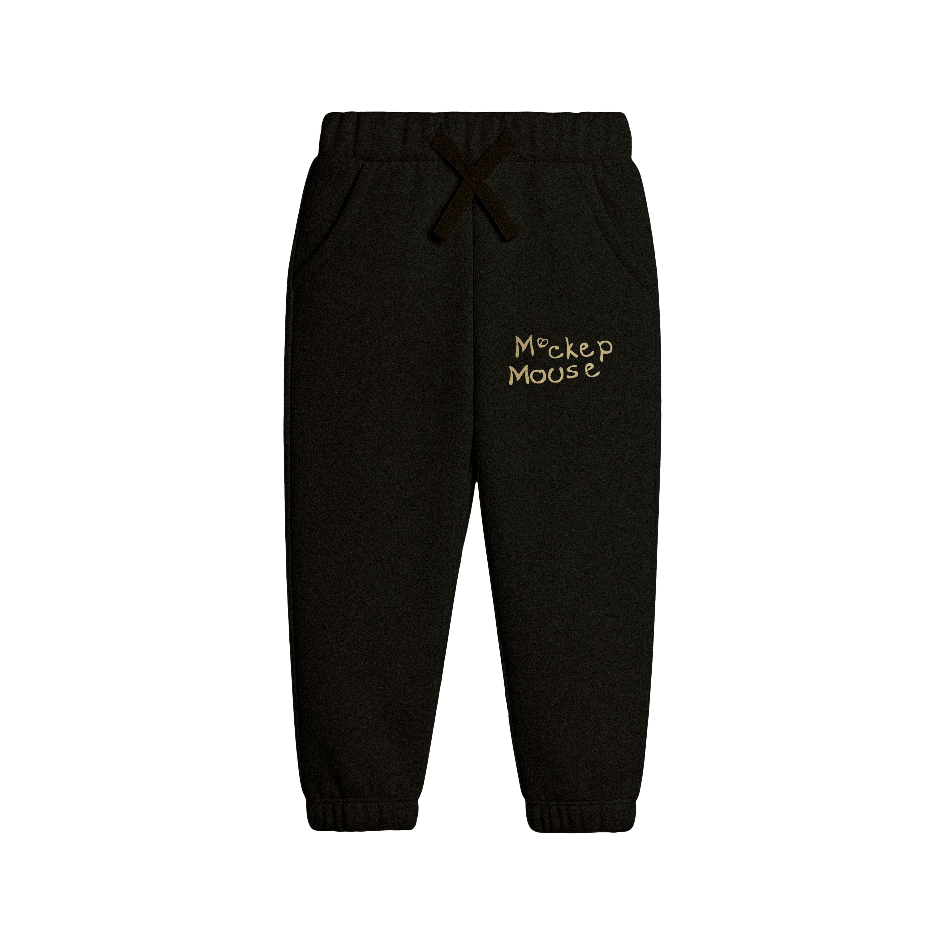 Kids “Mockep Mouse” Sweatshirt & Jogger Set – Yellow & Black