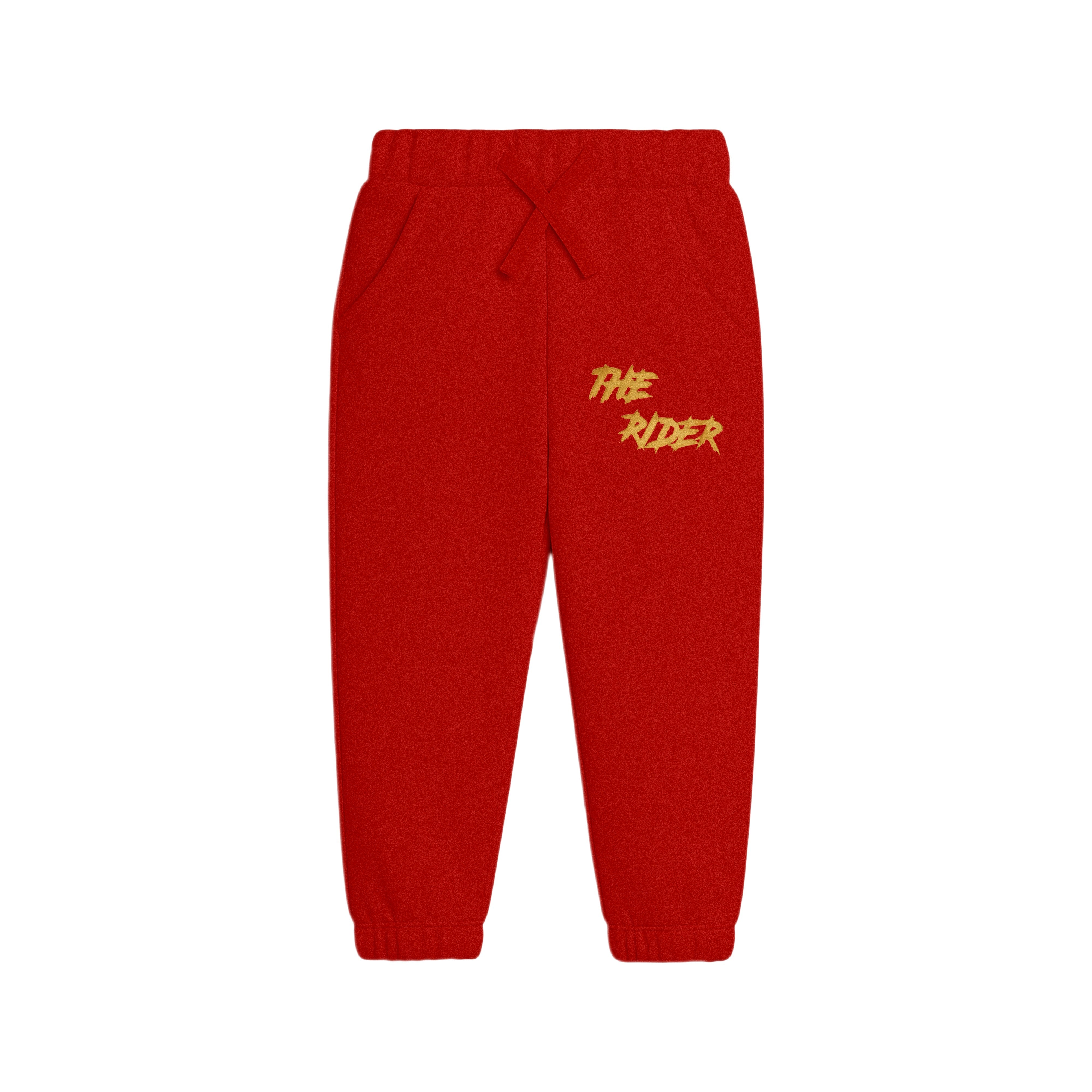 Red “The Rider” Horse Graphic Sweatshirt & Jogger Suit