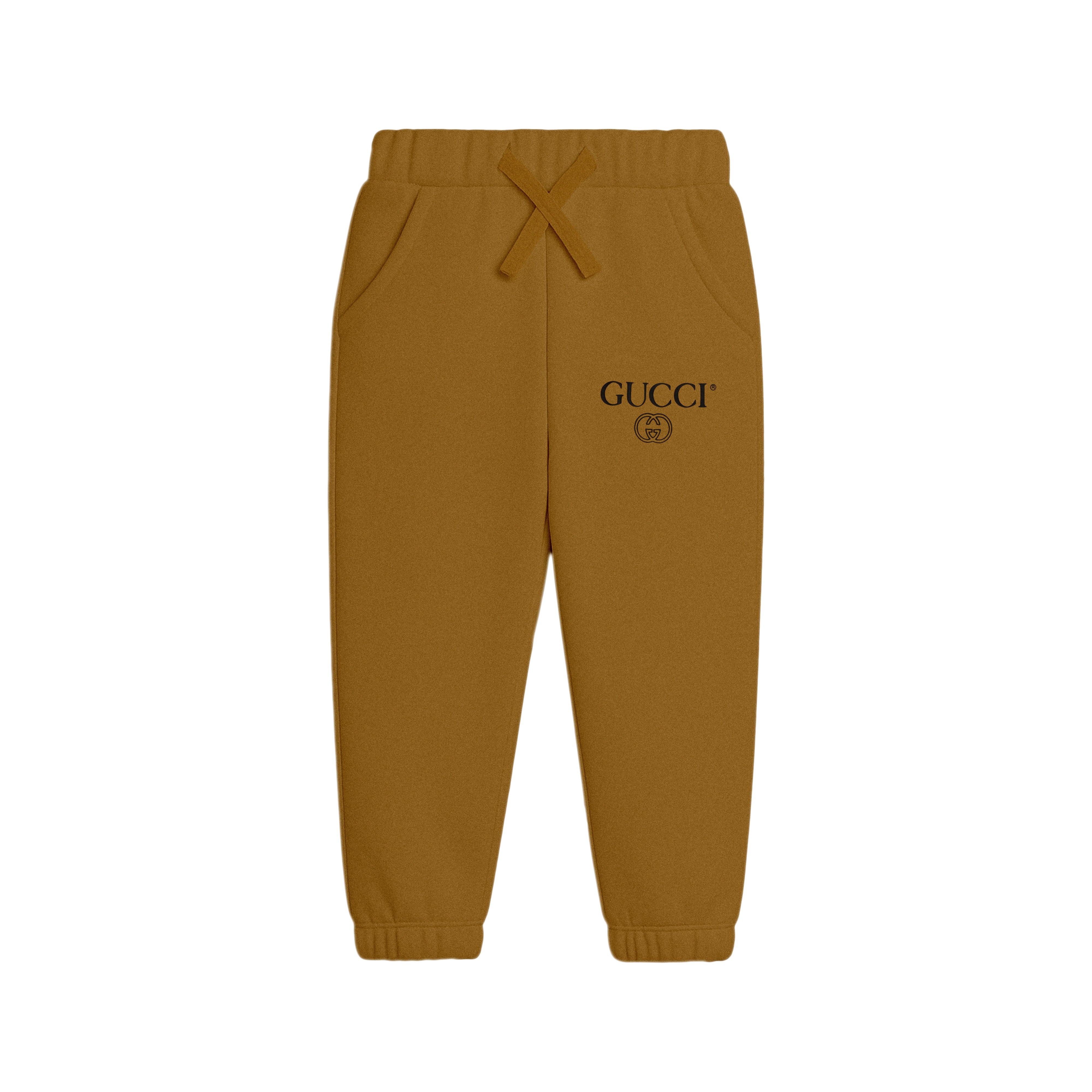 Brown Gucci-Inspired Kids Sweatshirt & Trouser