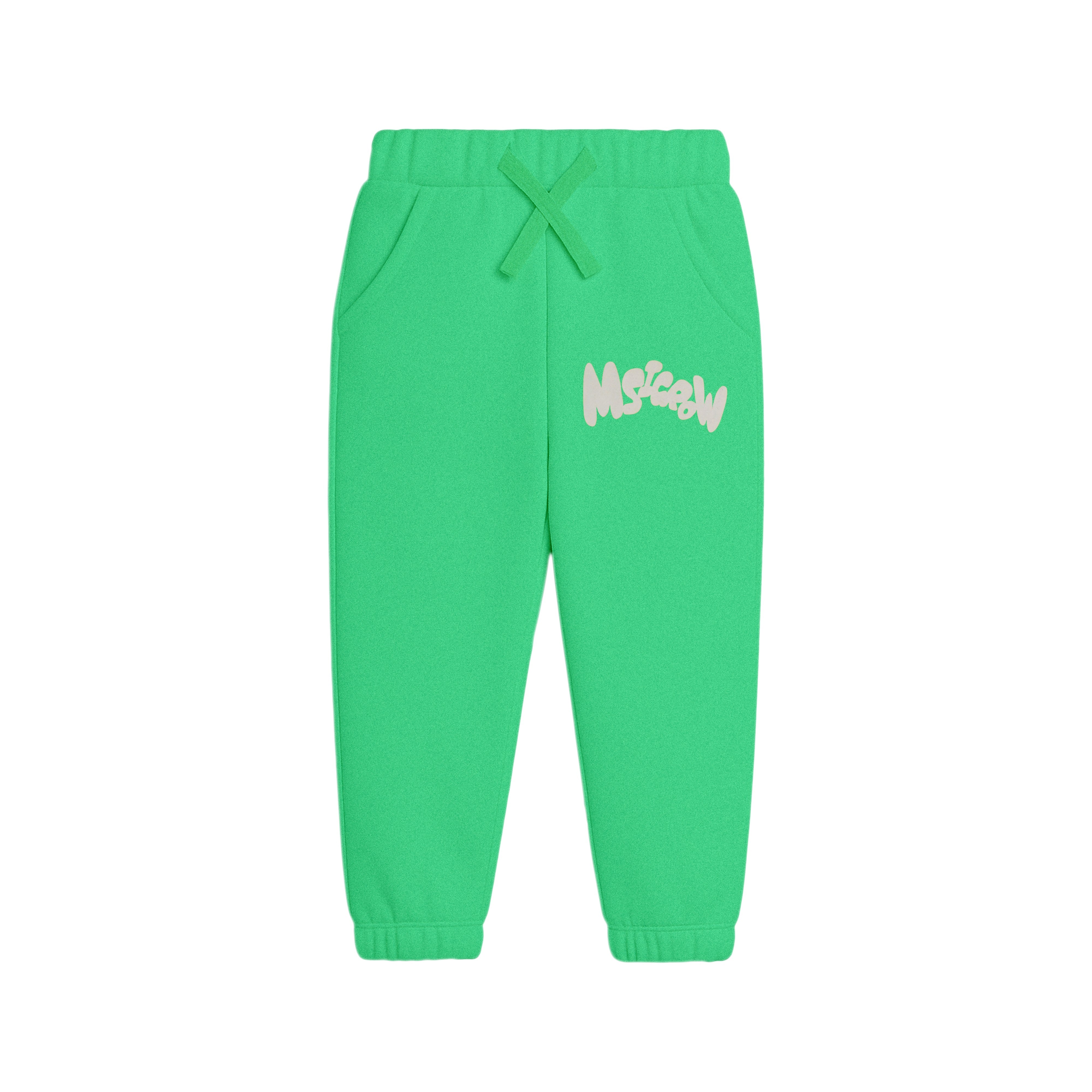 Bright Green Mslcew Artist Club" Sweatshirt and Joggers Suit