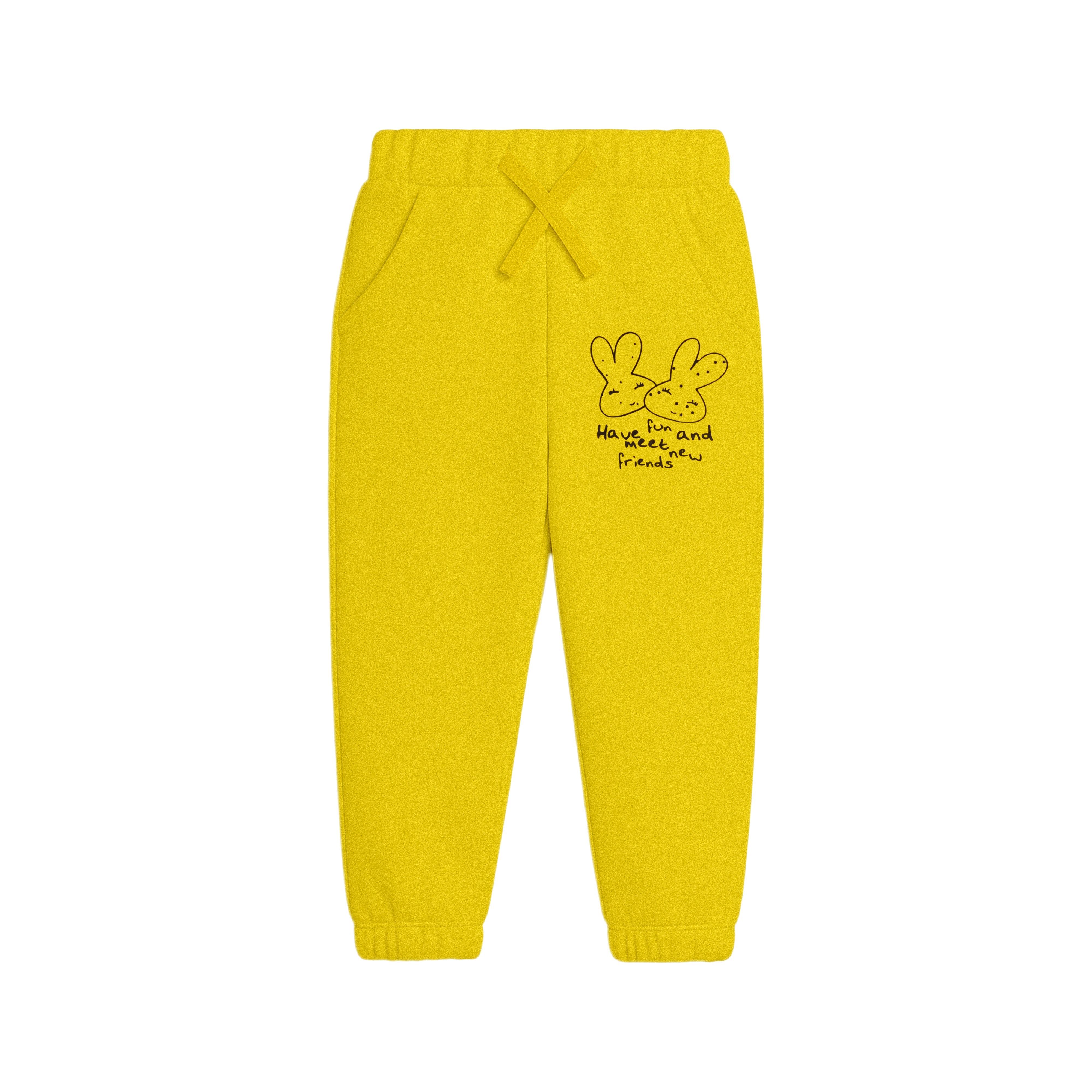Yellow "Meet New Friends" Track Suit