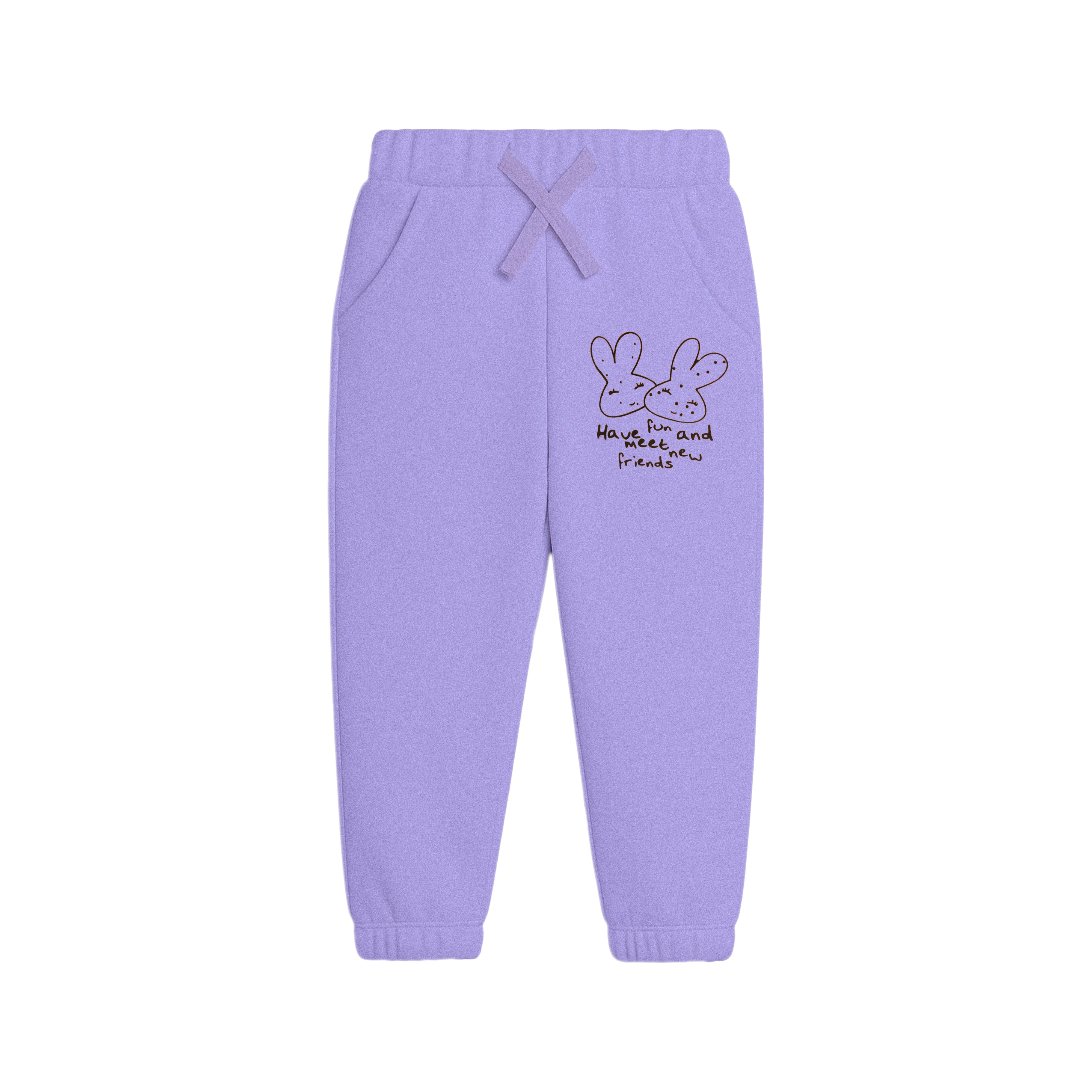 Lavender "Meet New Friends" Loungewear Set