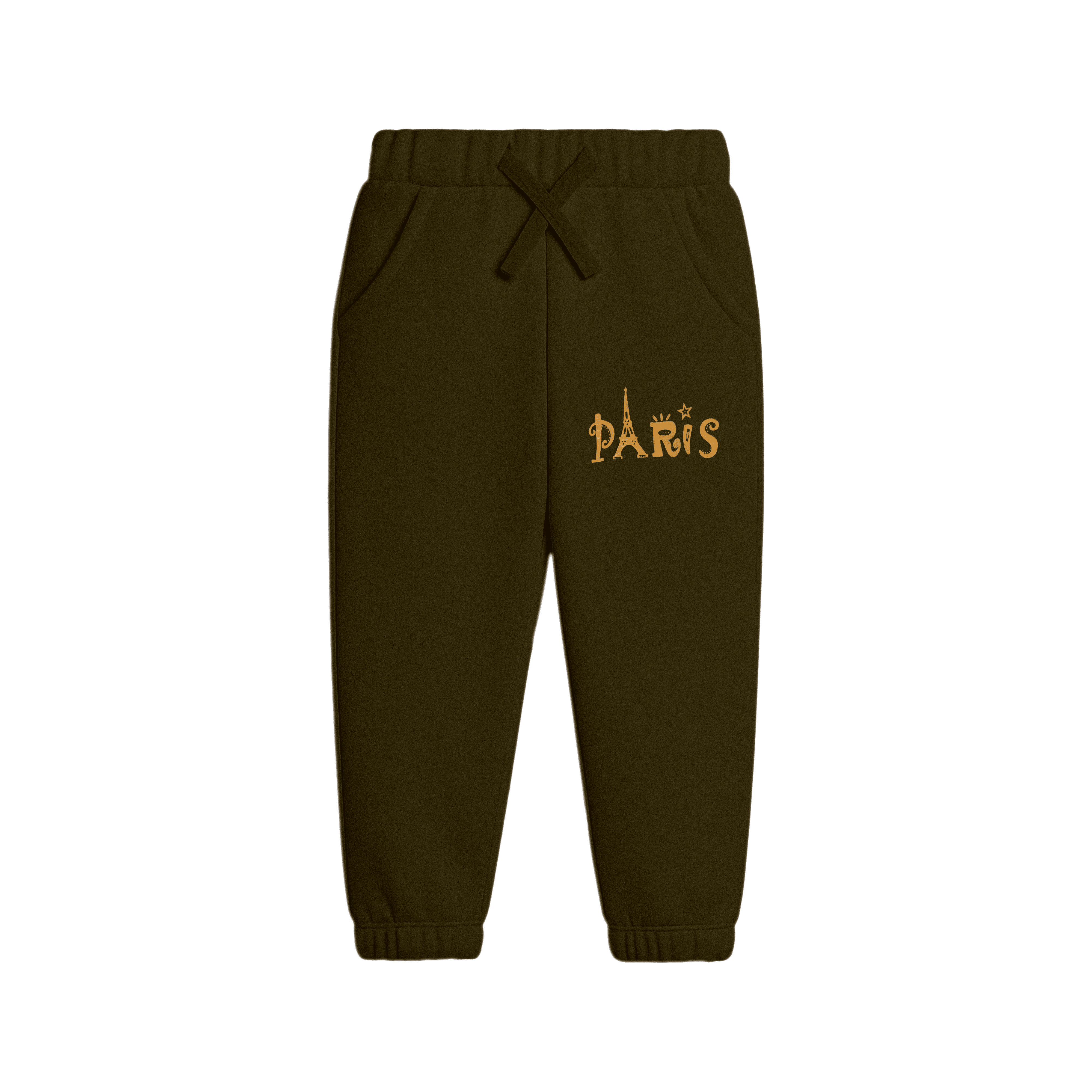 Green & Gold “Paris” Sweatshirt & Jogger Suit