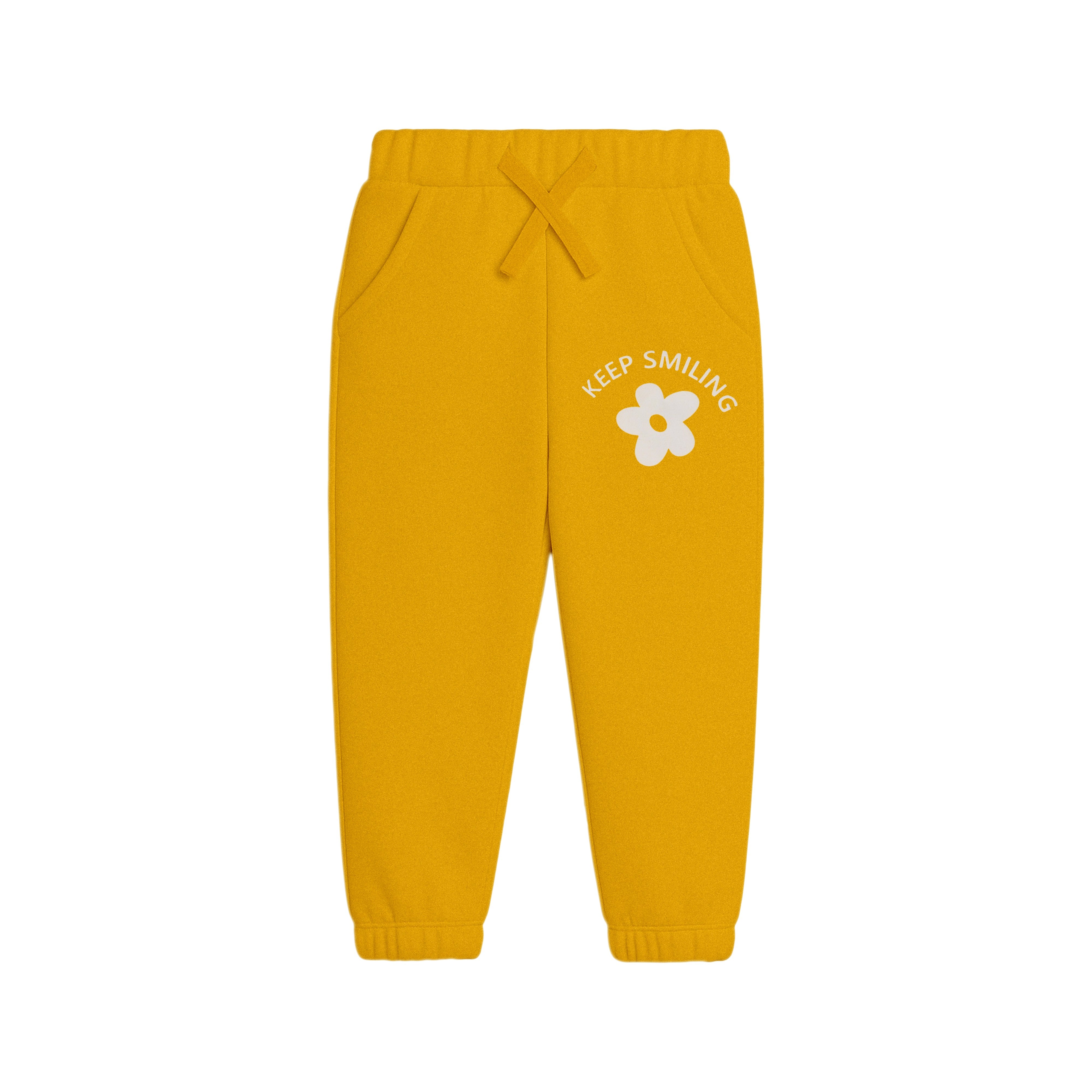 Yellow "Keep Smiling" Track Suit