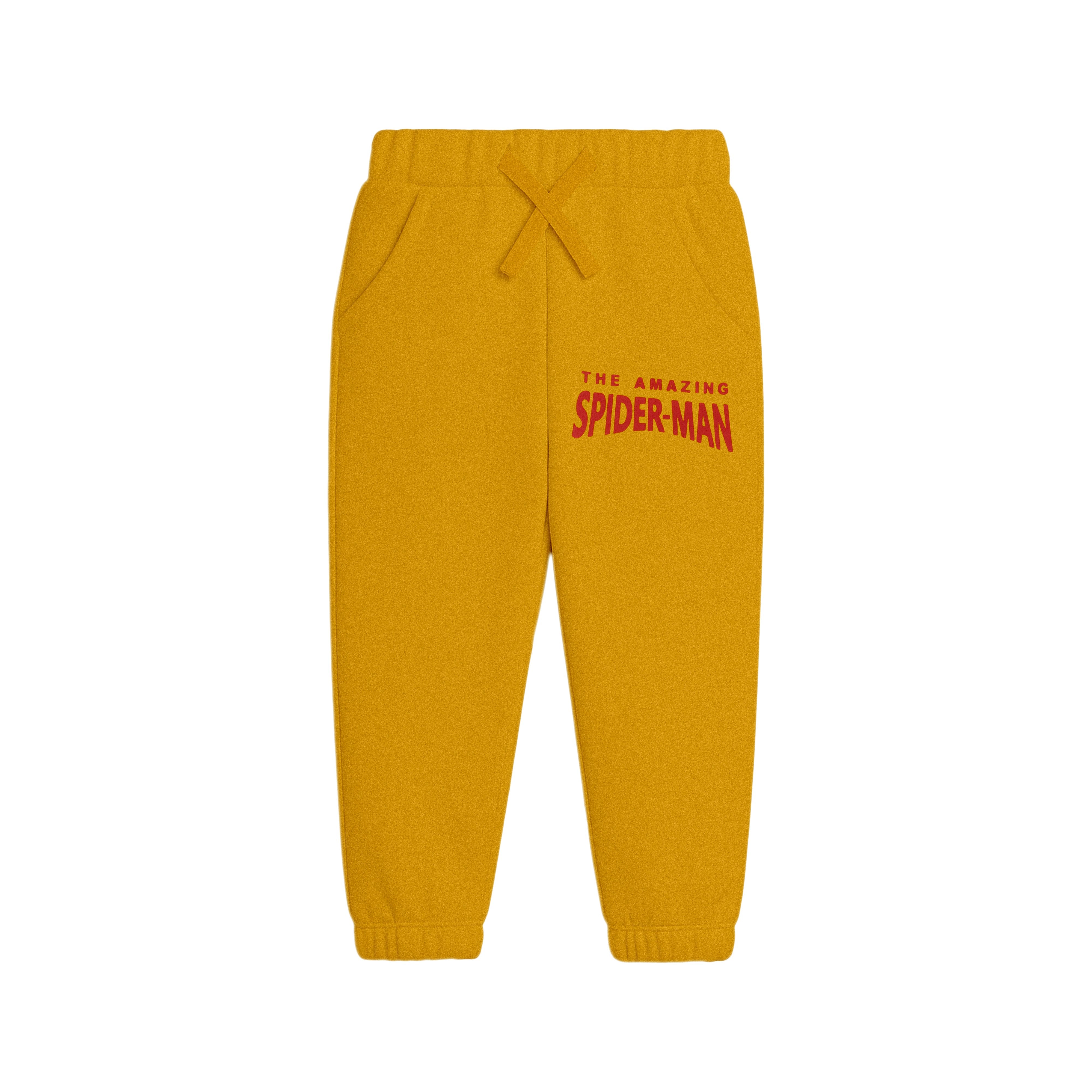 Kids “The Amazing Spider-Man” Sweatshirt & Jogger Set – Mustard Yellow
